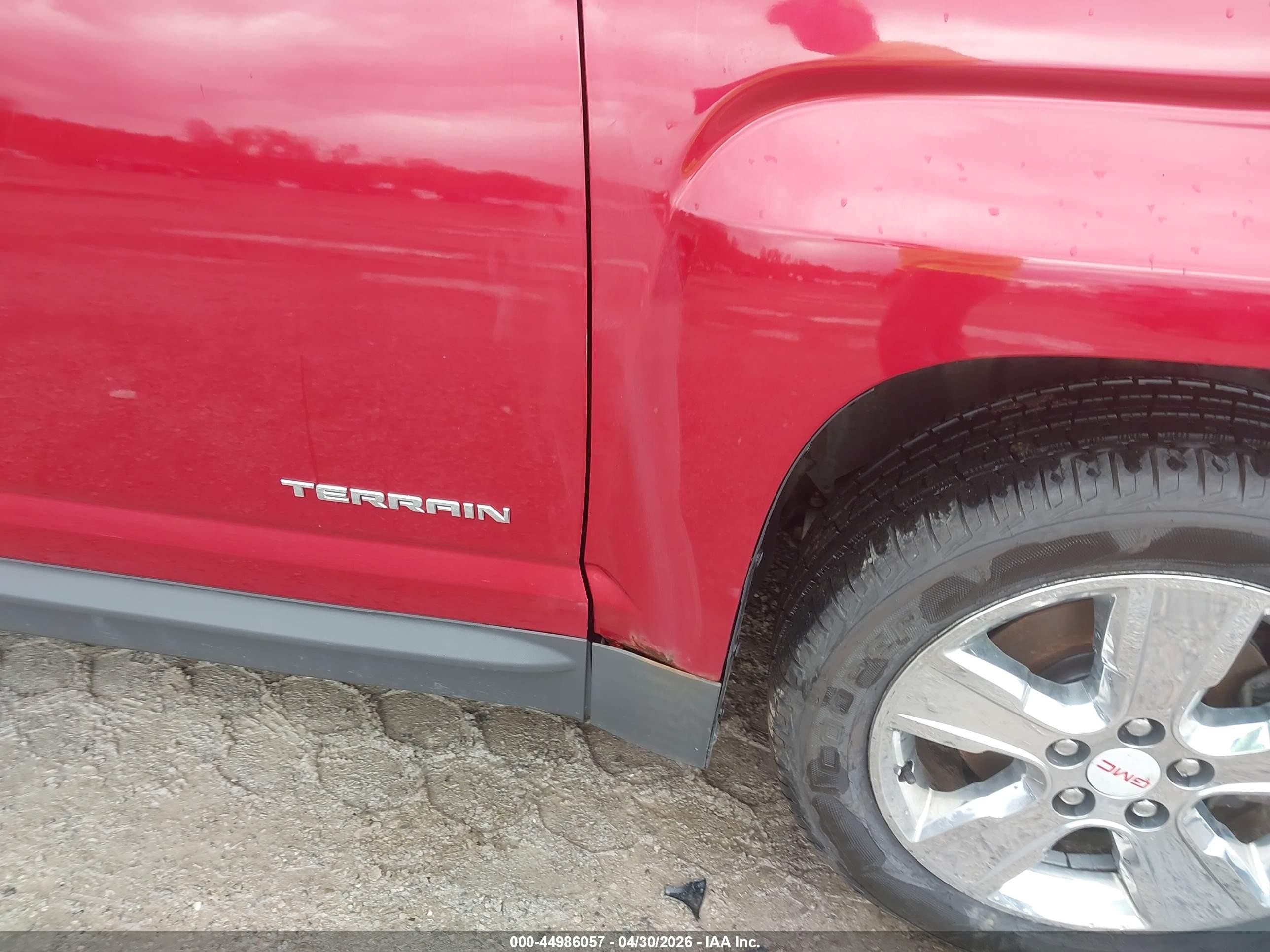 2015 Gmc Terrain Slt-1 Красный vin: 2GKALSEK4F6260469