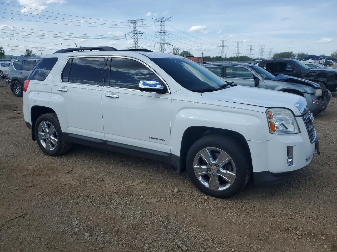 2015 Gmc Terrain Slt White vin: 2GKALSEK4F6263310