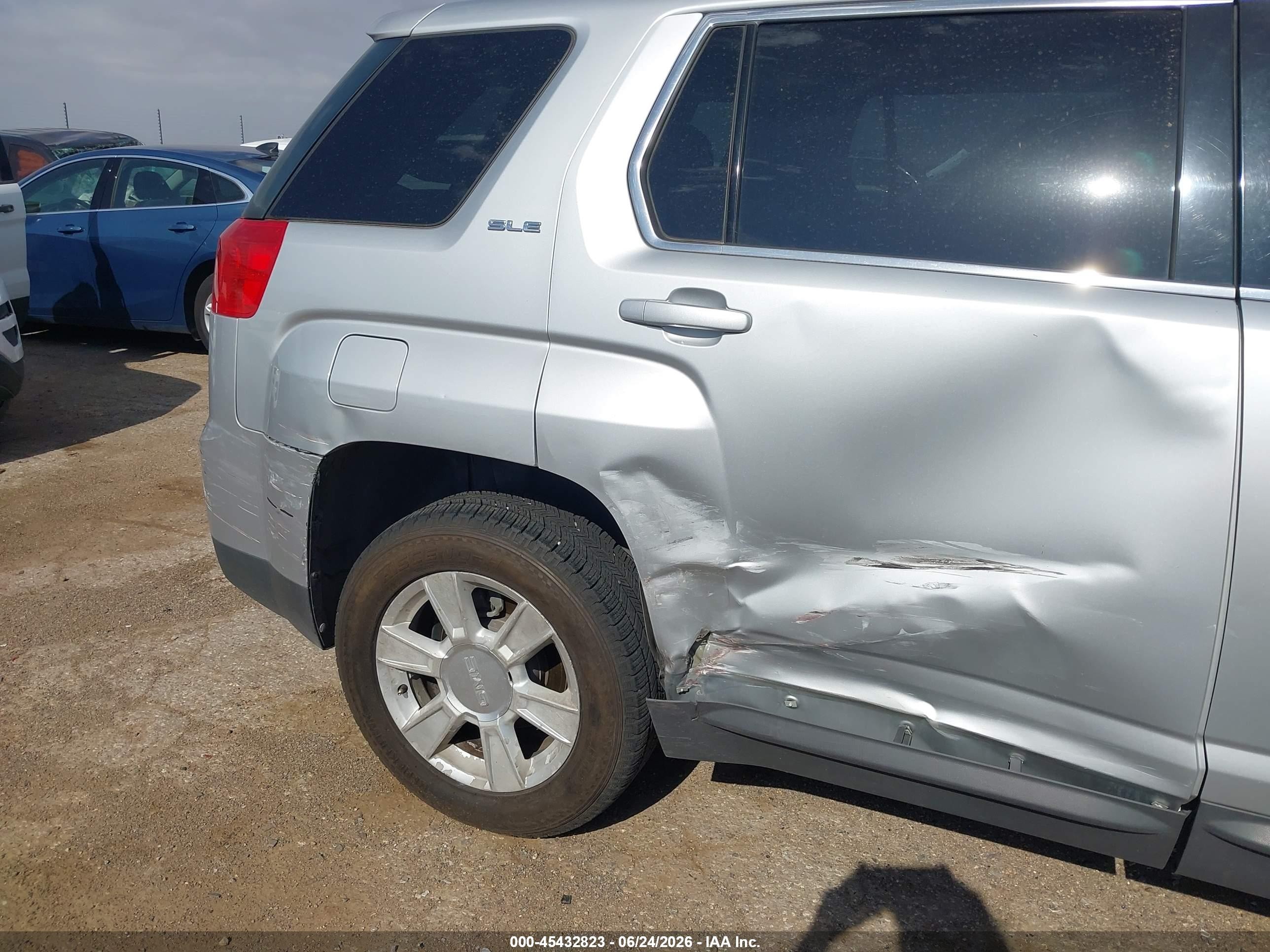 2012 Gmc Terrain Sle-2 Silver vin: 2GKALSEK5C6111130