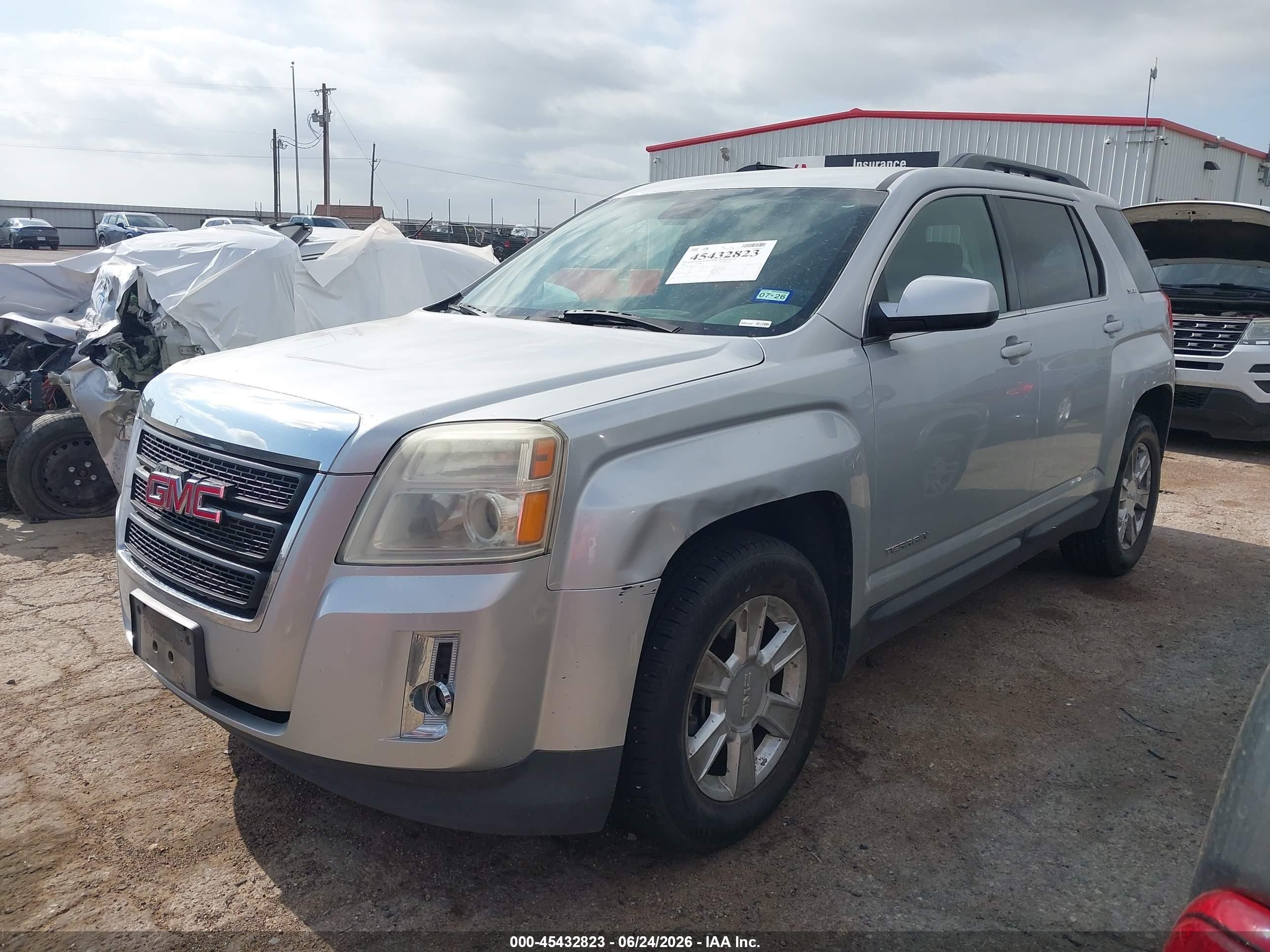 2012 Gmc Terrain Sle-2 Silver vin: 2GKALSEK5C6111130