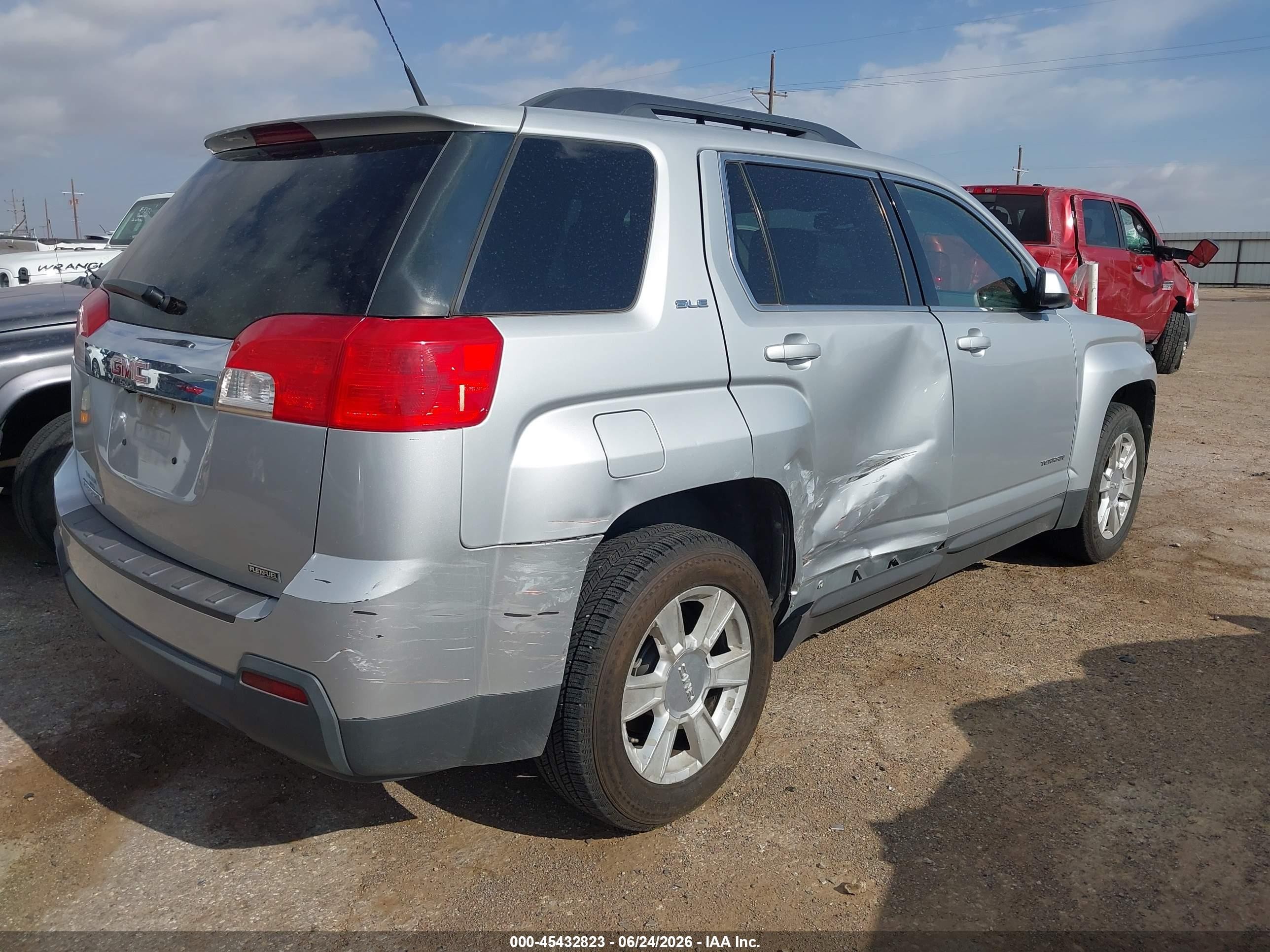 2012 Gmc Terrain Sle-2 Silver vin: 2GKALSEK5C6111130