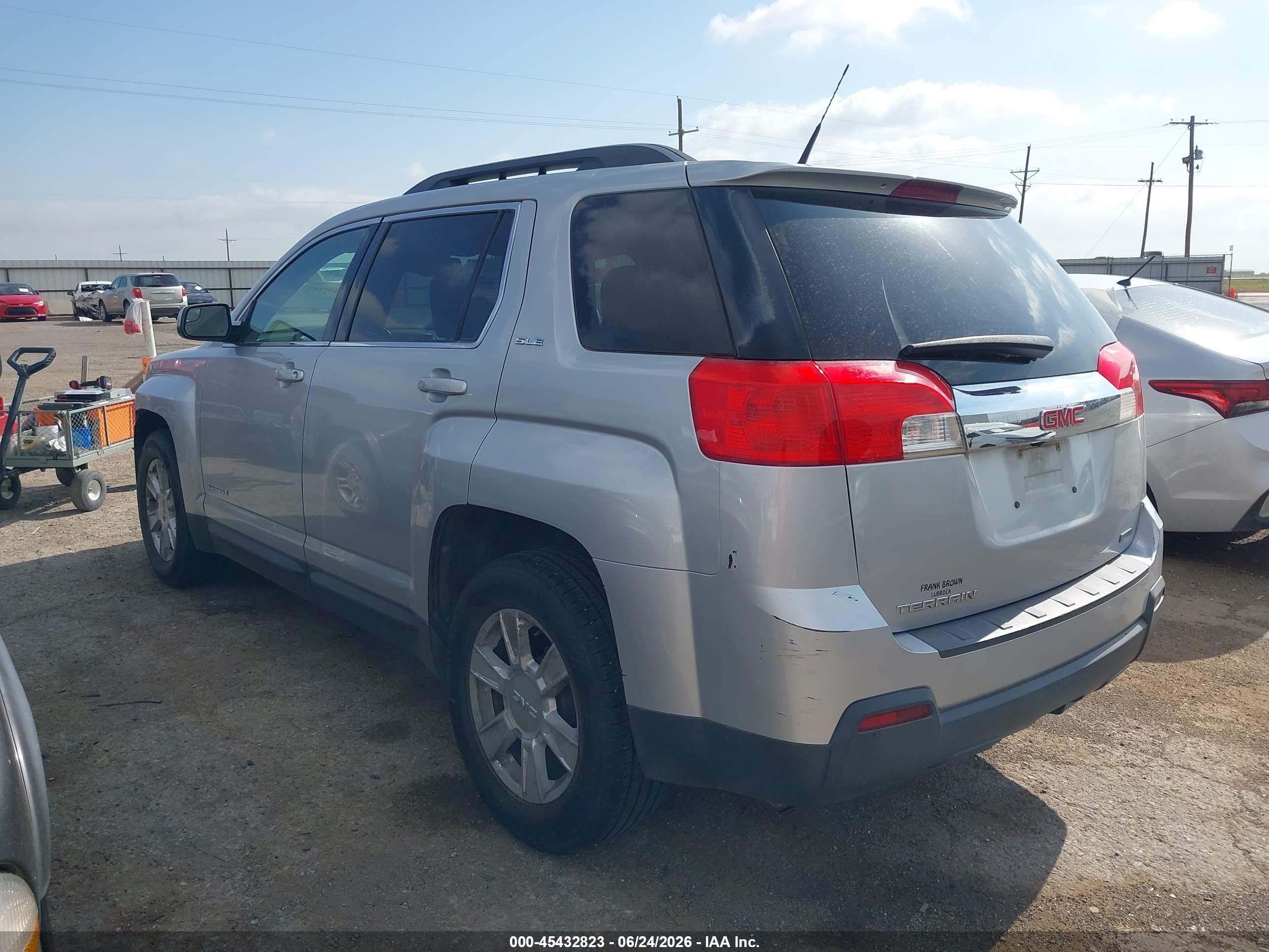 2012 Gmc Terrain Sle-2 Silver vin: 2GKALSEK5C6111130