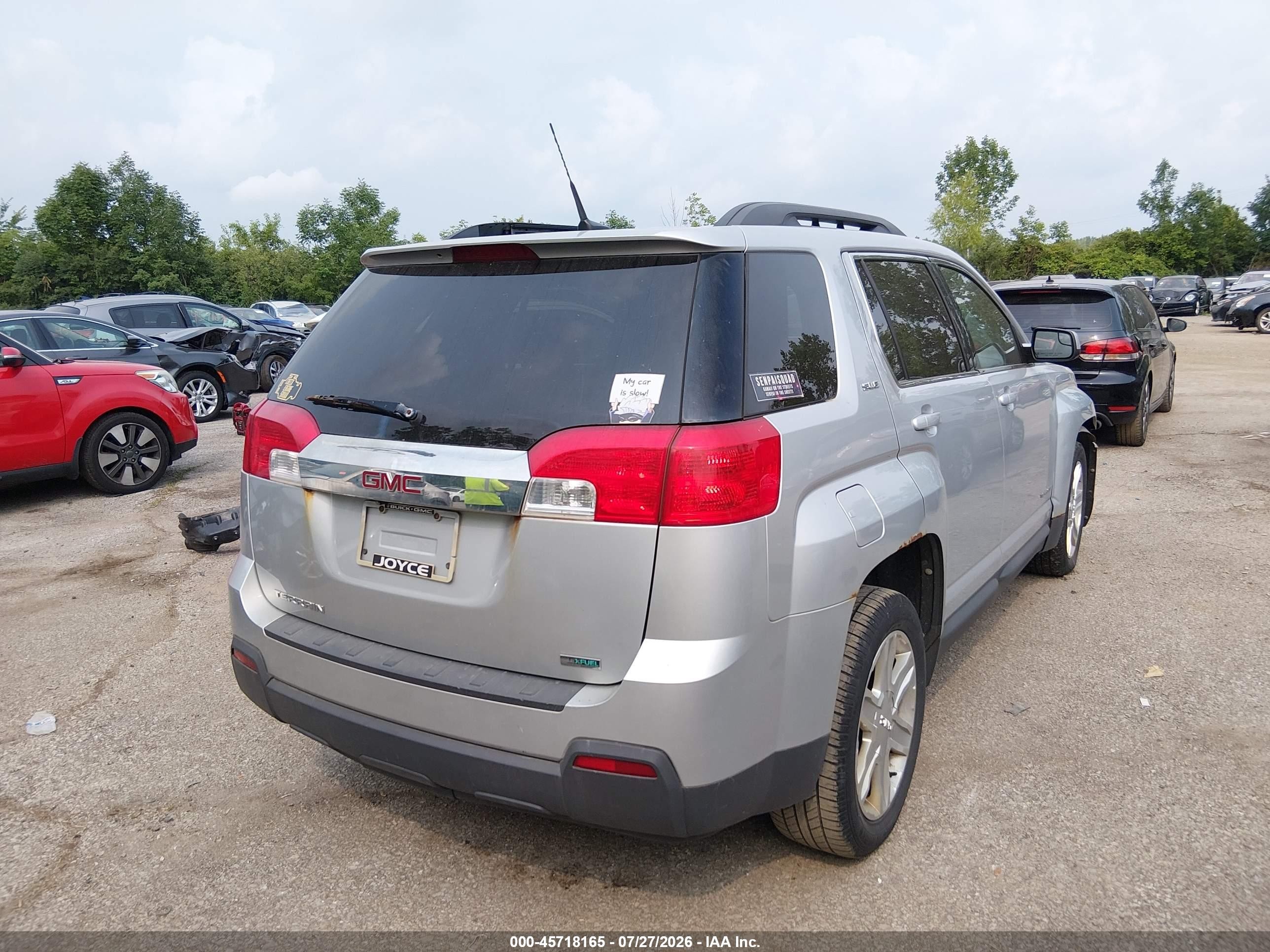 2012 Gmc Terrain Sle-2 Серебряный vin: 2GKALSEK5C6266650