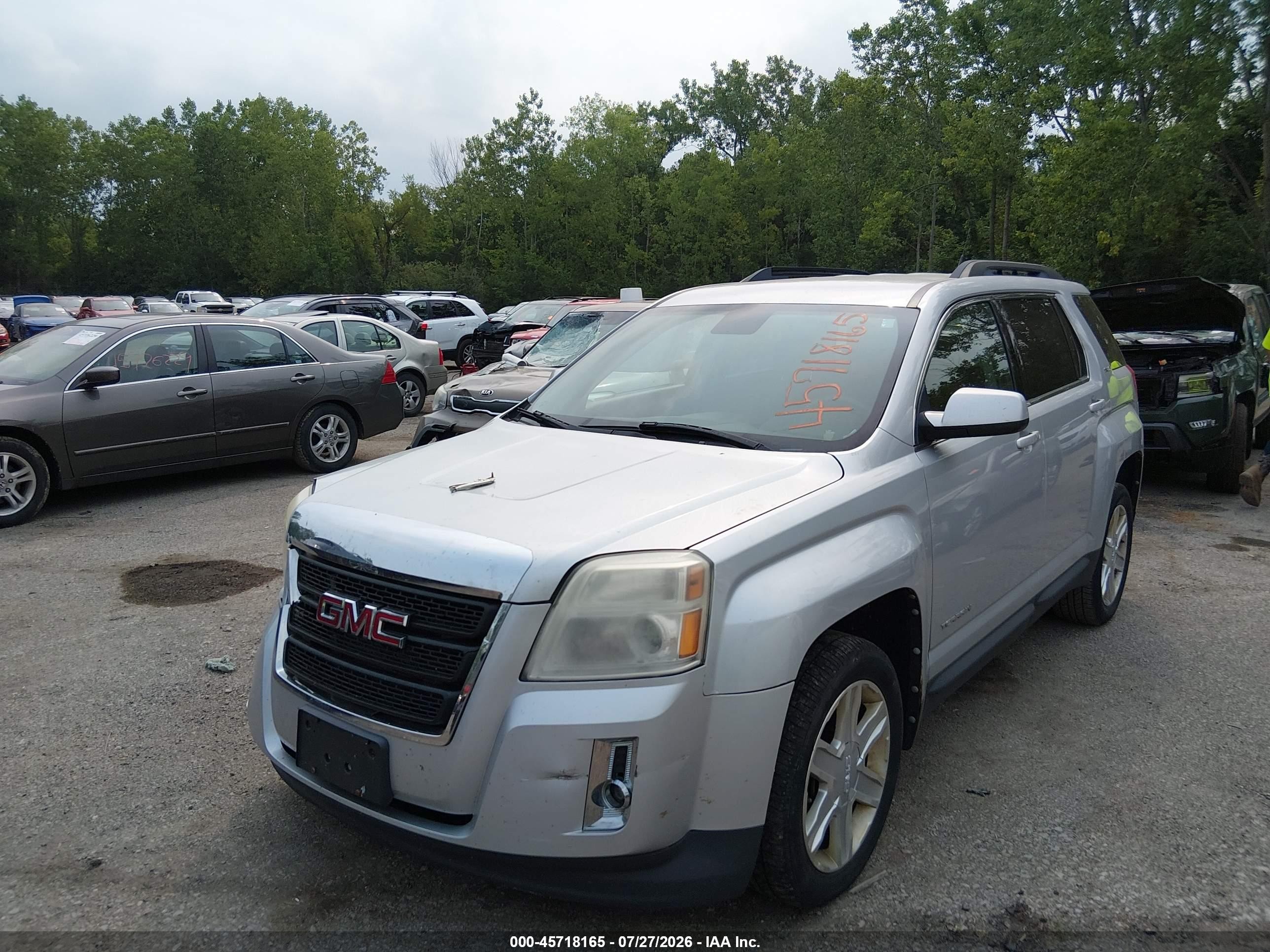 2012 Gmc Terrain Sle-2 Серебряный vin: 2GKALSEK5C6266650