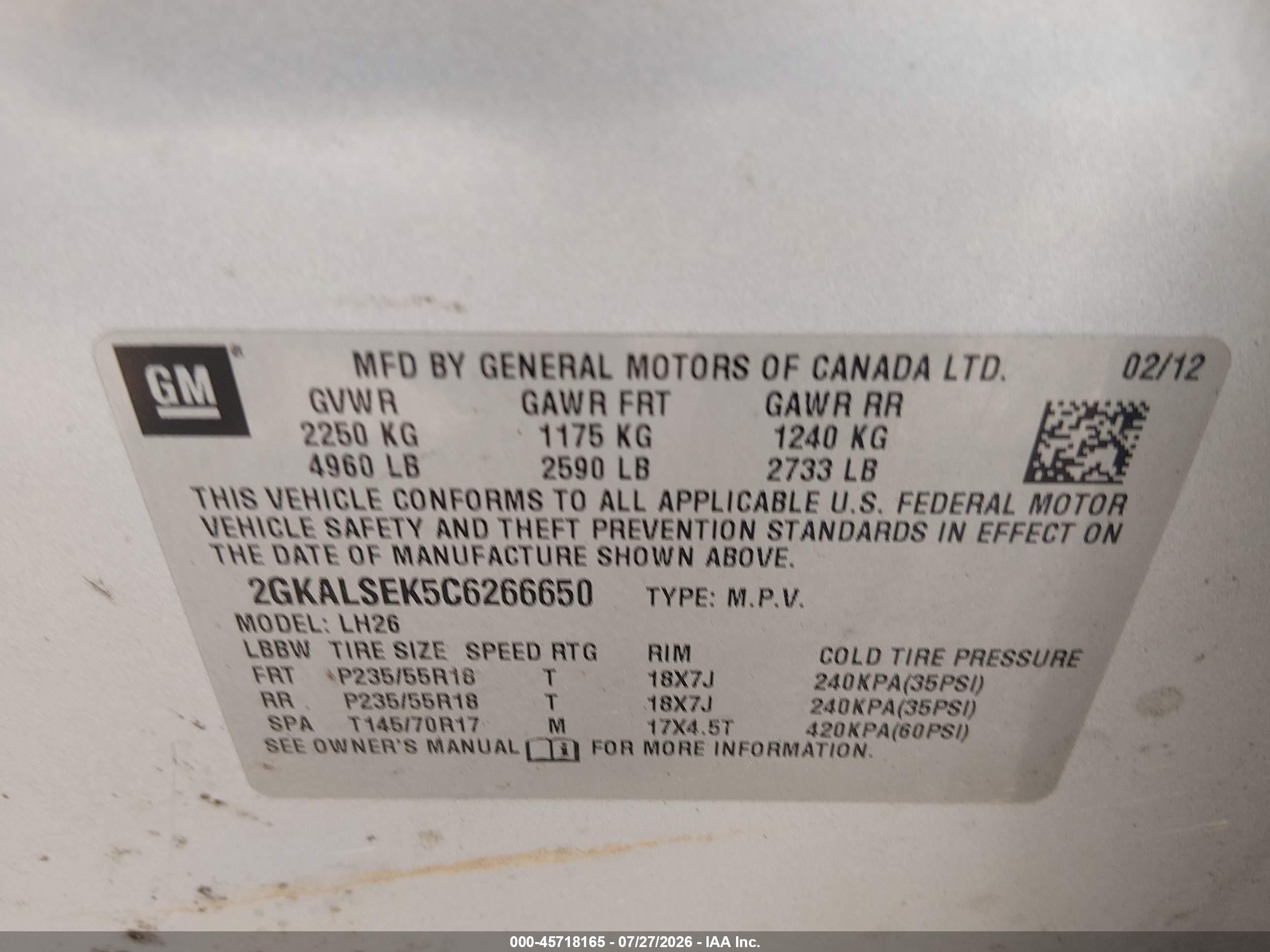 2012 Gmc Terrain Sle-2 Серебряный vin: 2GKALSEK5C6266650