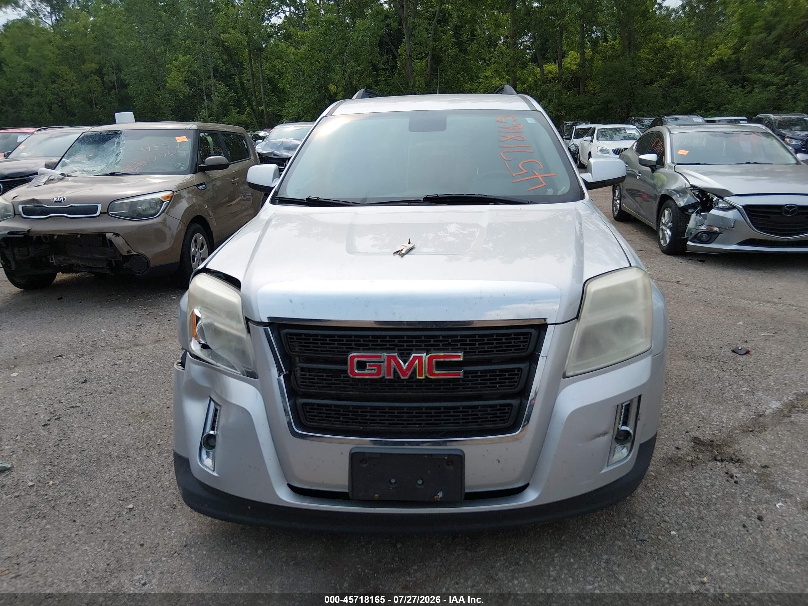 2012 Gmc Terrain Sle-2 Серебряный vin: 2GKALSEK5C6266650