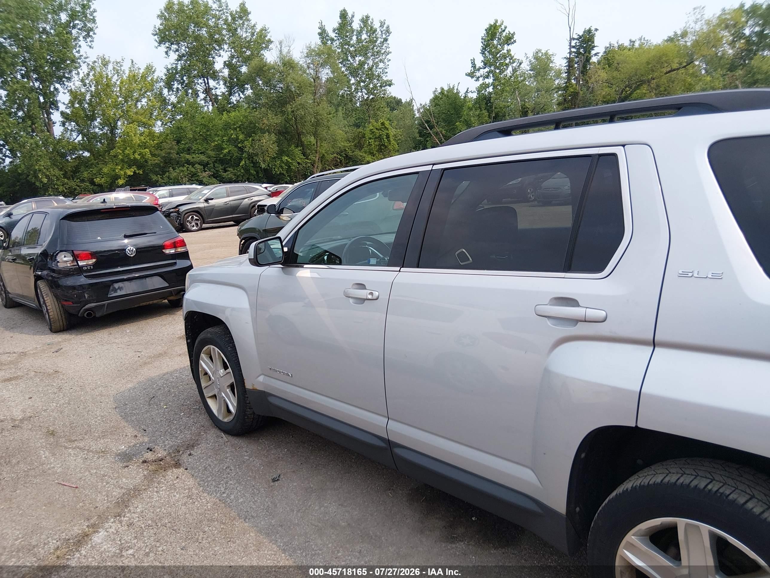 2012 Gmc Terrain Sle-2 Серебряный vin: 2GKALSEK5C6266650