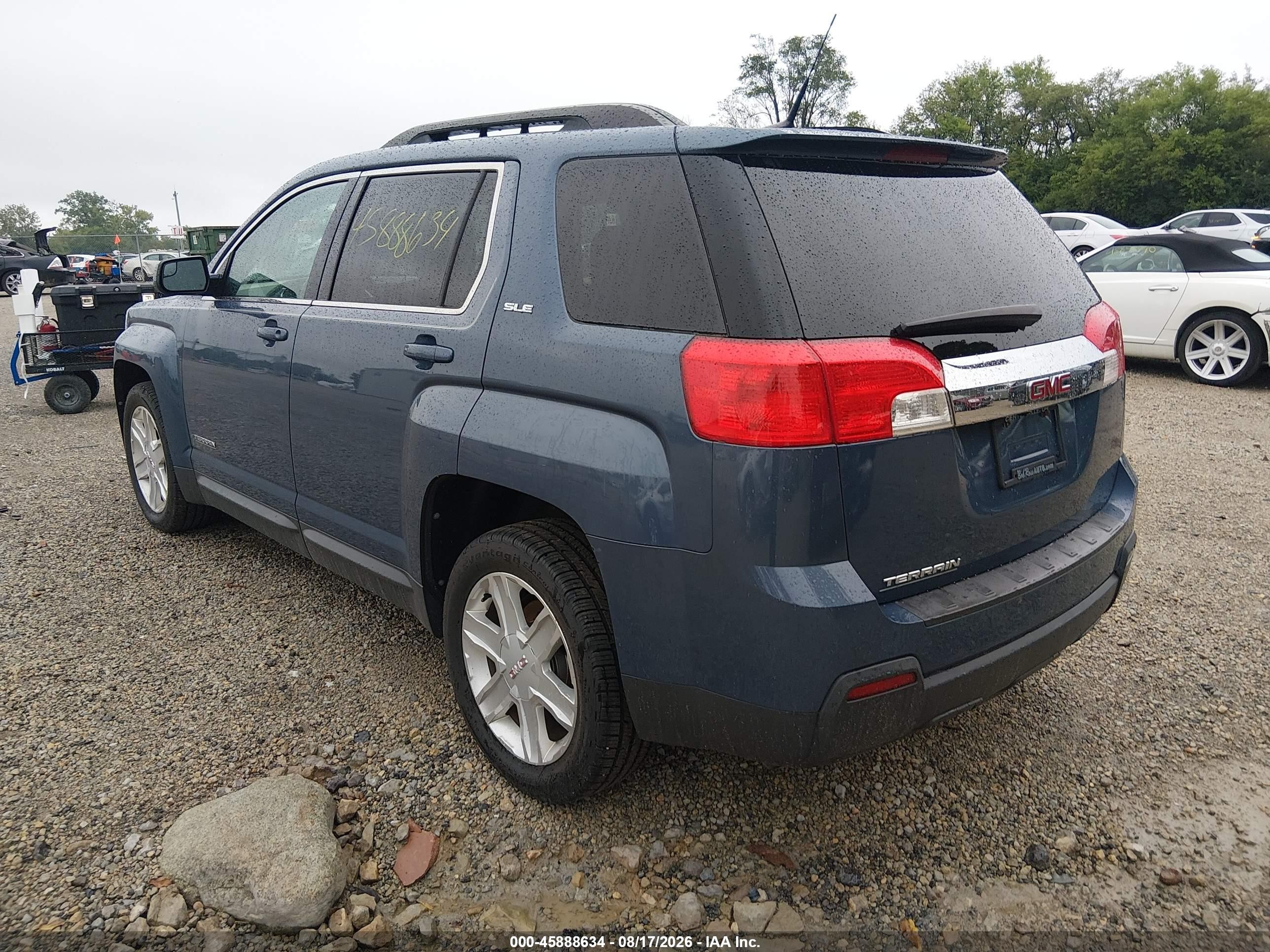 2012 Gmc Terrain Sle-2 Blue vin: 2GKALSEK5C6289460