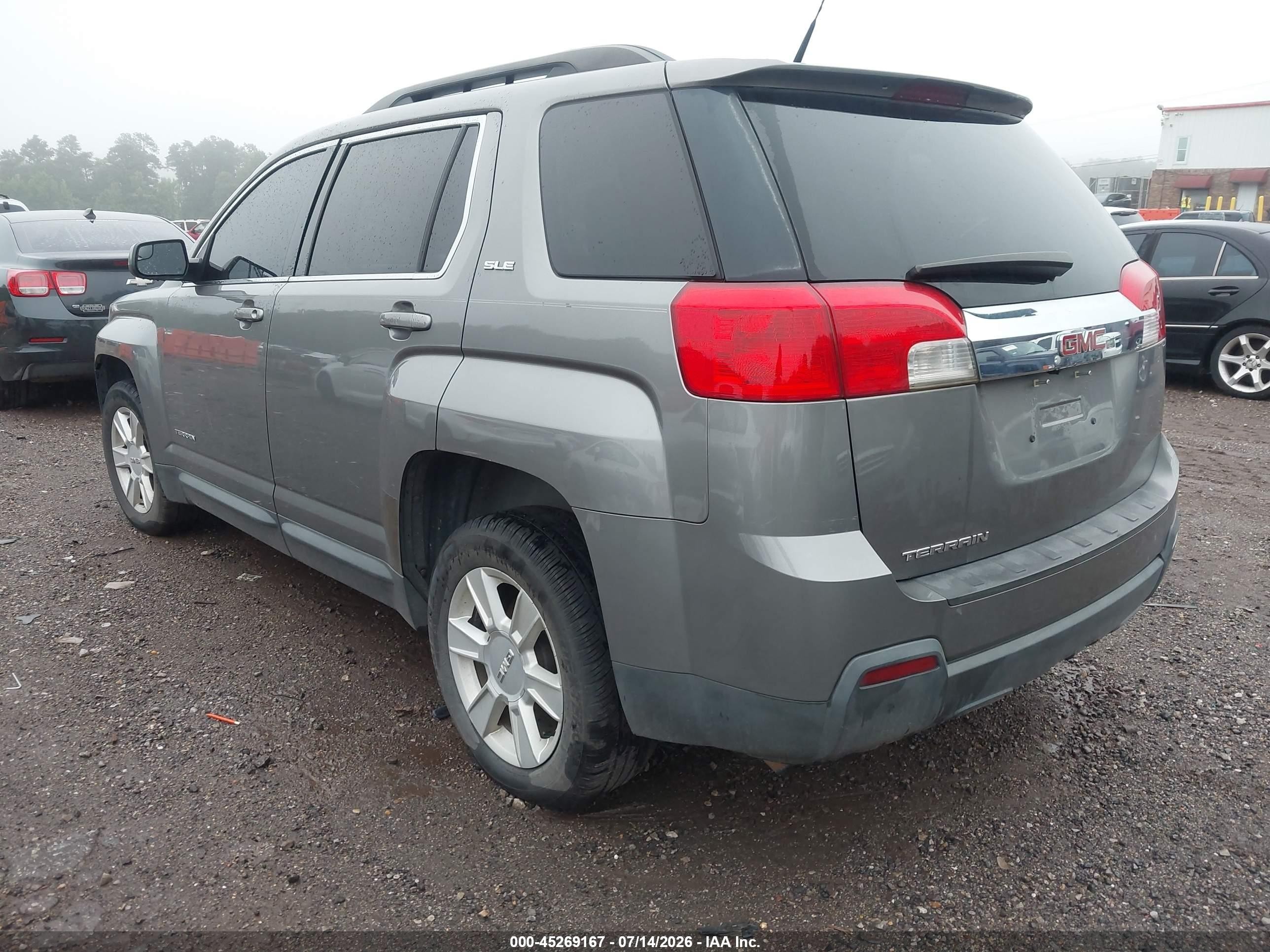 2012 Gmc Terrain Sle-2 Gray vin: 2GKALSEK5C6299230