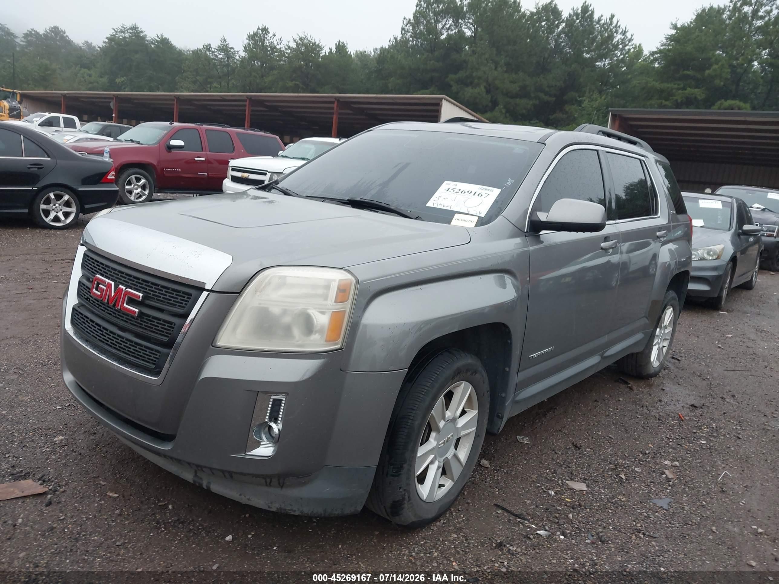 2012 Gmc Terrain Sle-2 Gray vin: 2GKALSEK5C6299230