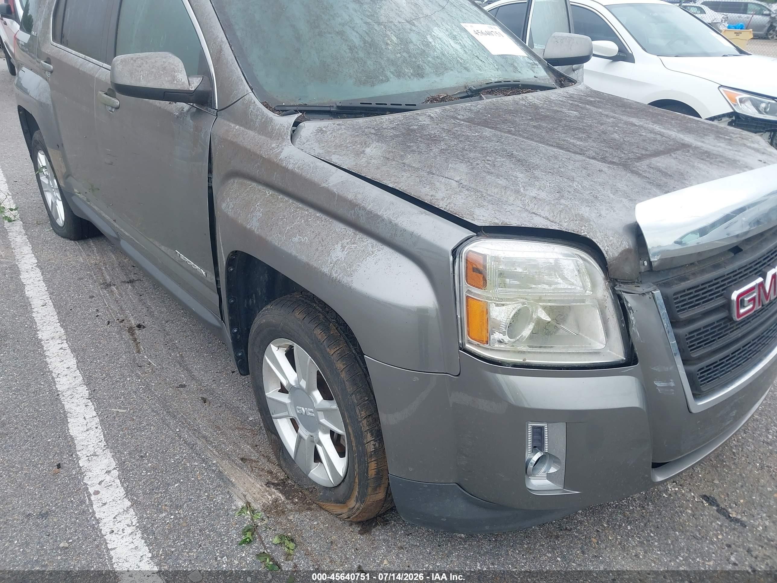 2012 Gmc Terrain Sle-2 Gray vin: 2GKALSEK5C6334512
