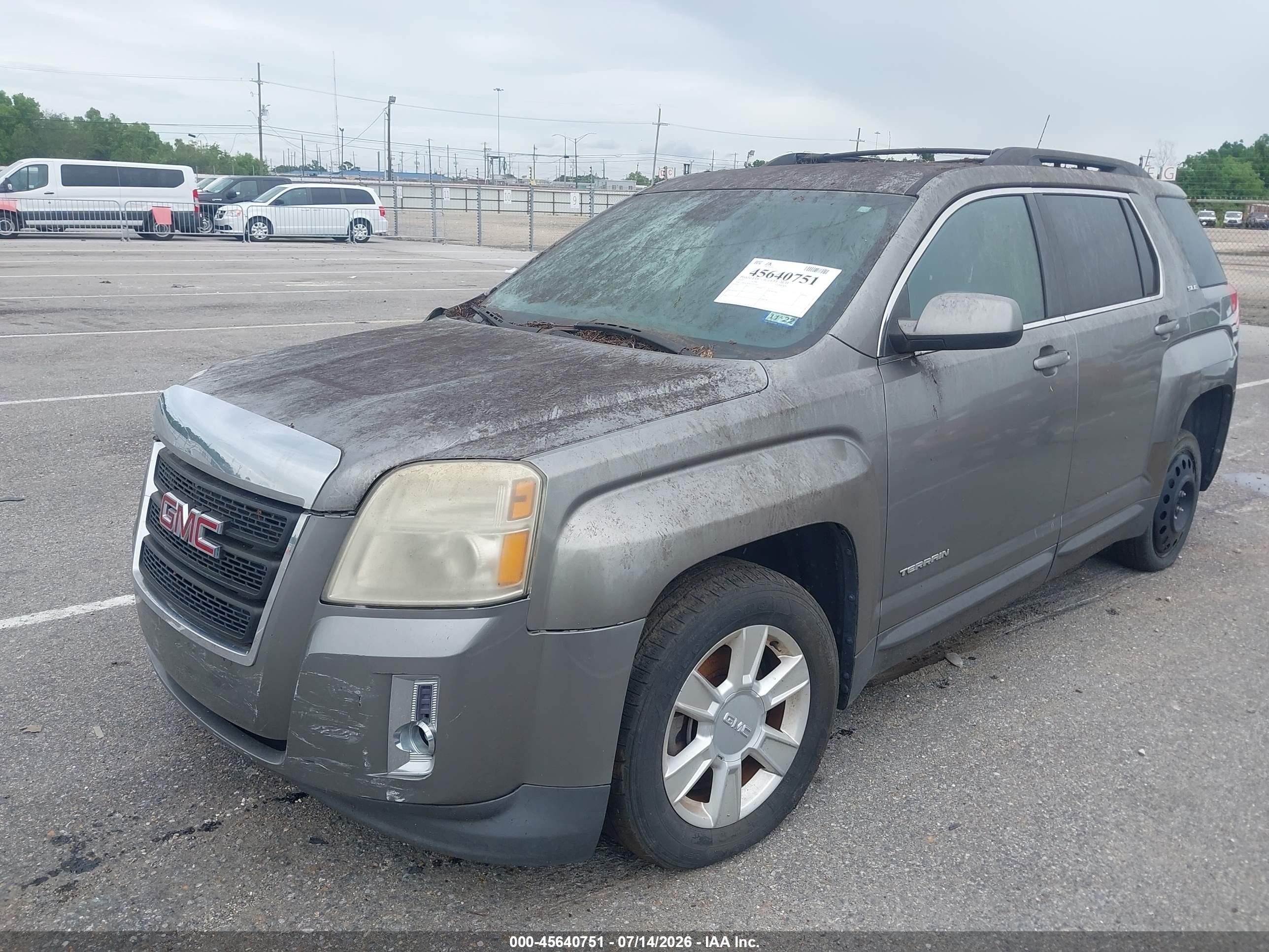 2012 Gmc Terrain Sle-2 Gray vin: 2GKALSEK5C6334512