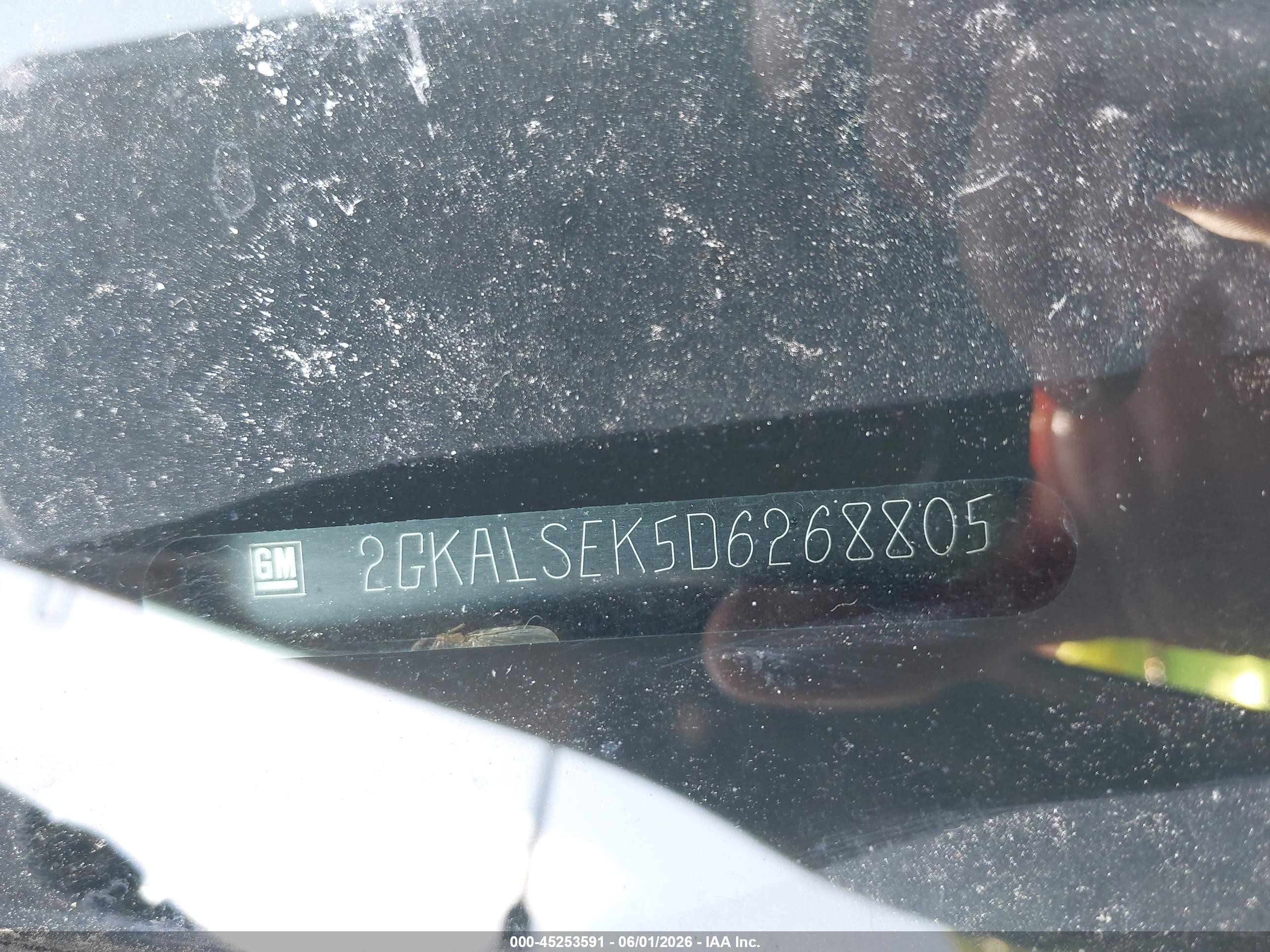 2013 Gmc Terrain Sle-2 Черный vin: 2GKALSEK5D6268805