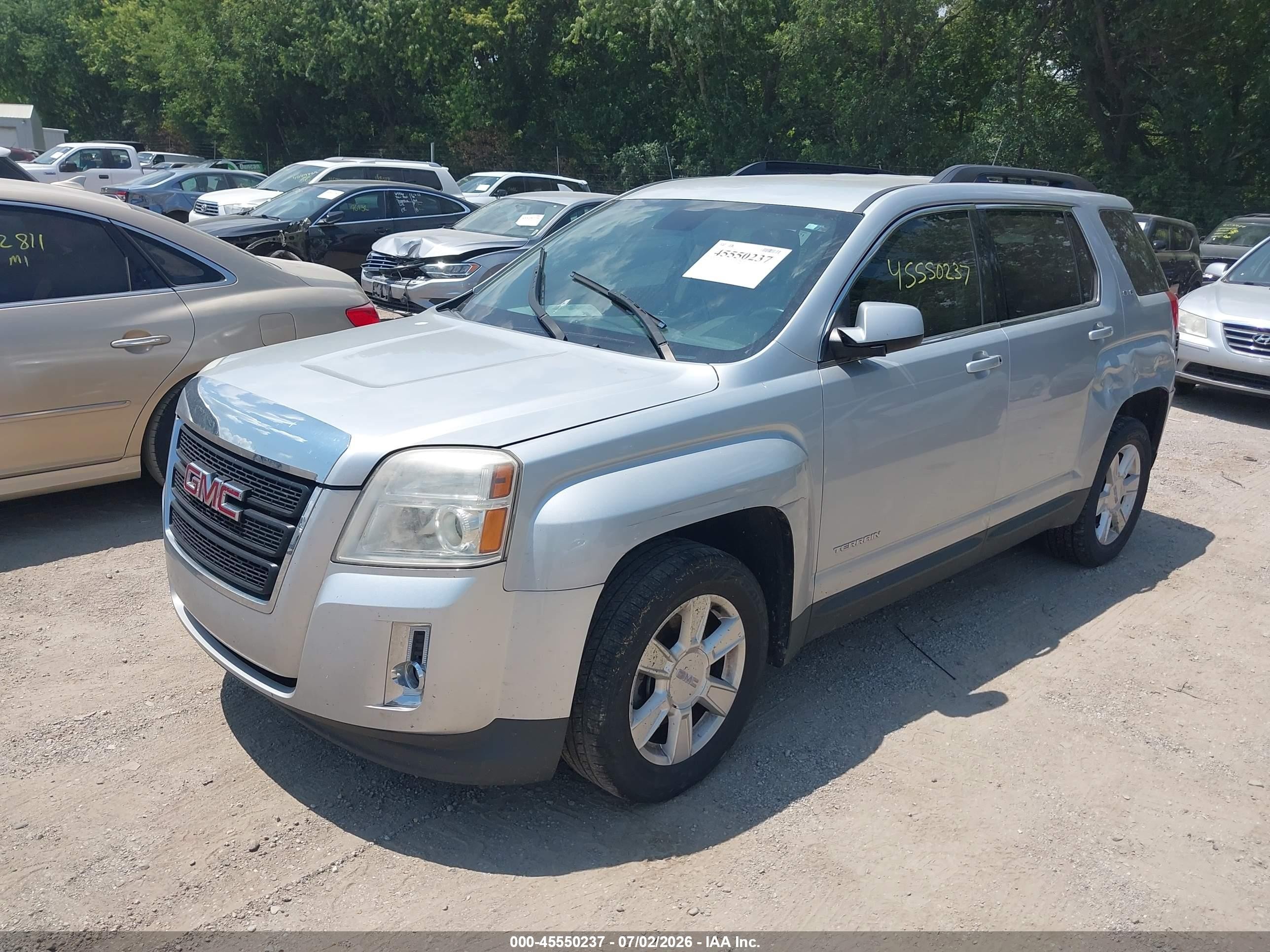 2013 Gmc Terrain Sle-2 Серебряный vin: 2GKALSEK5D6308820