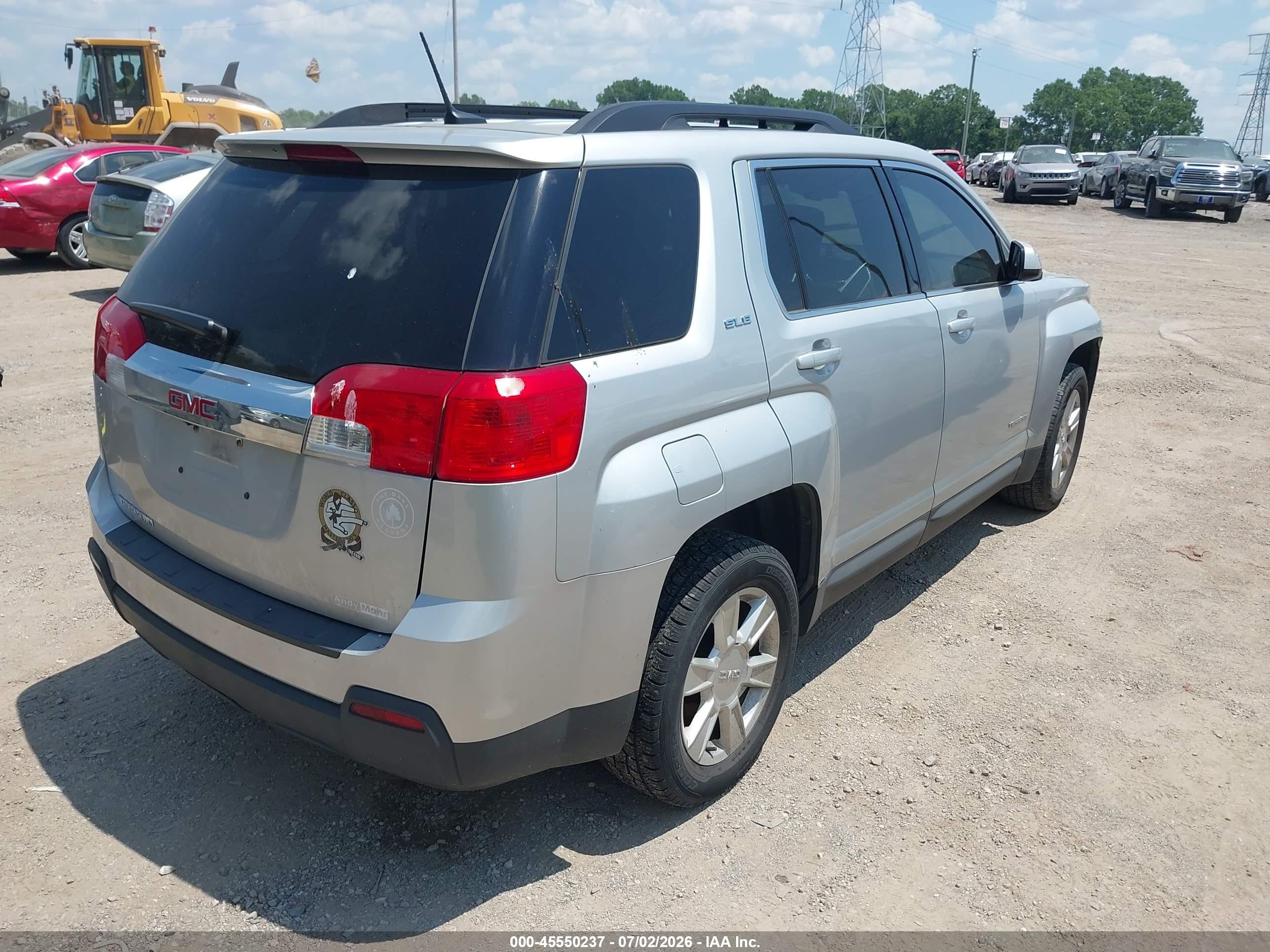 2013 Gmc Terrain Sle-2 Серебряный vin: 2GKALSEK5D6308820