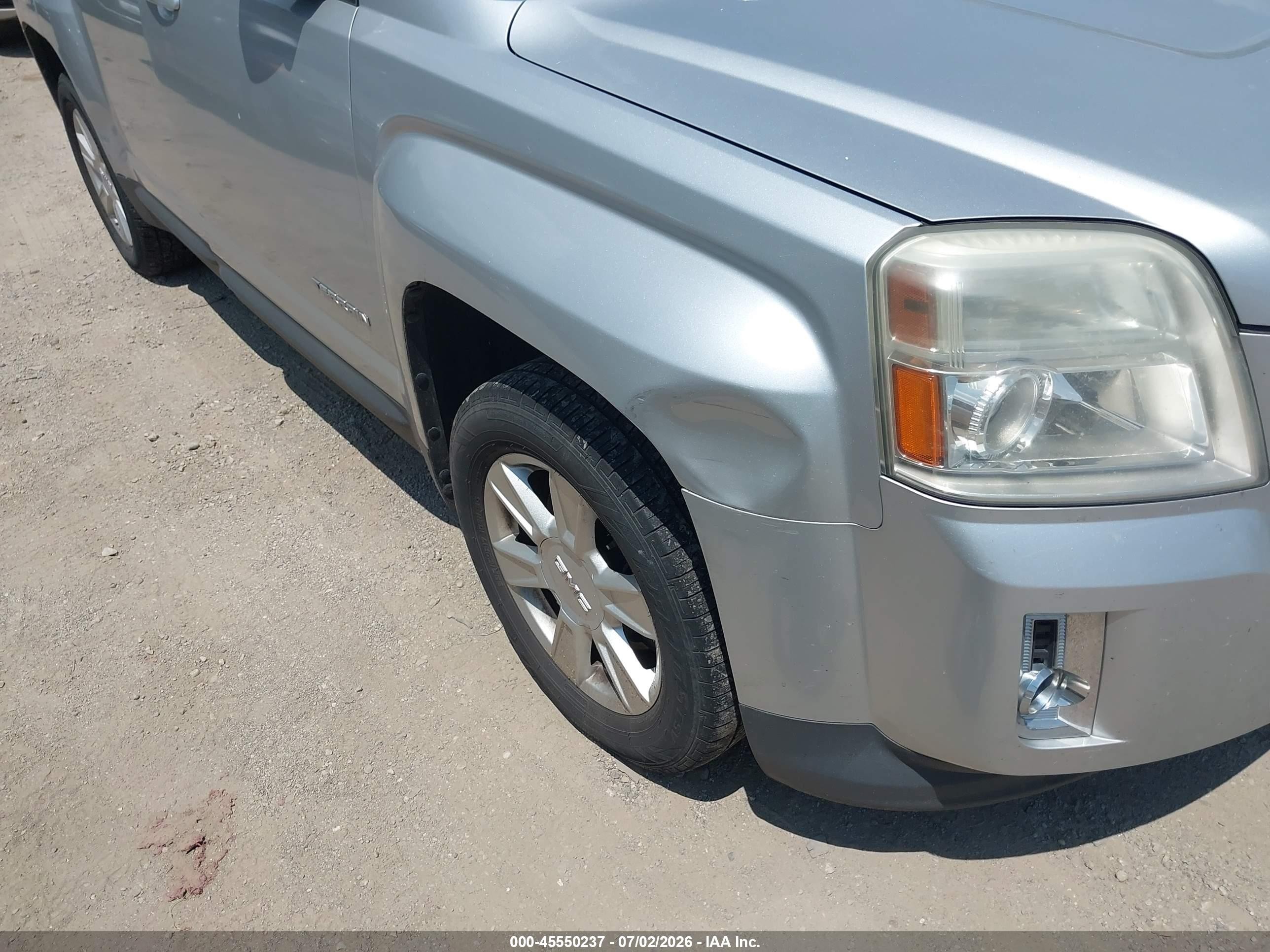 2013 Gmc Terrain Sle-2 Серебряный vin: 2GKALSEK5D6308820
