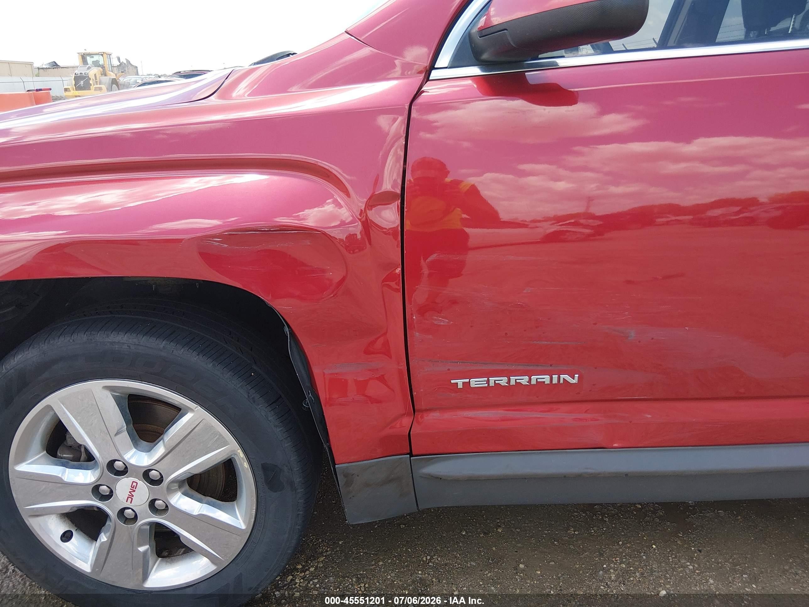2014 Gmc Terrain Slt-1 Red vin: 2GKALSEK5E6168754