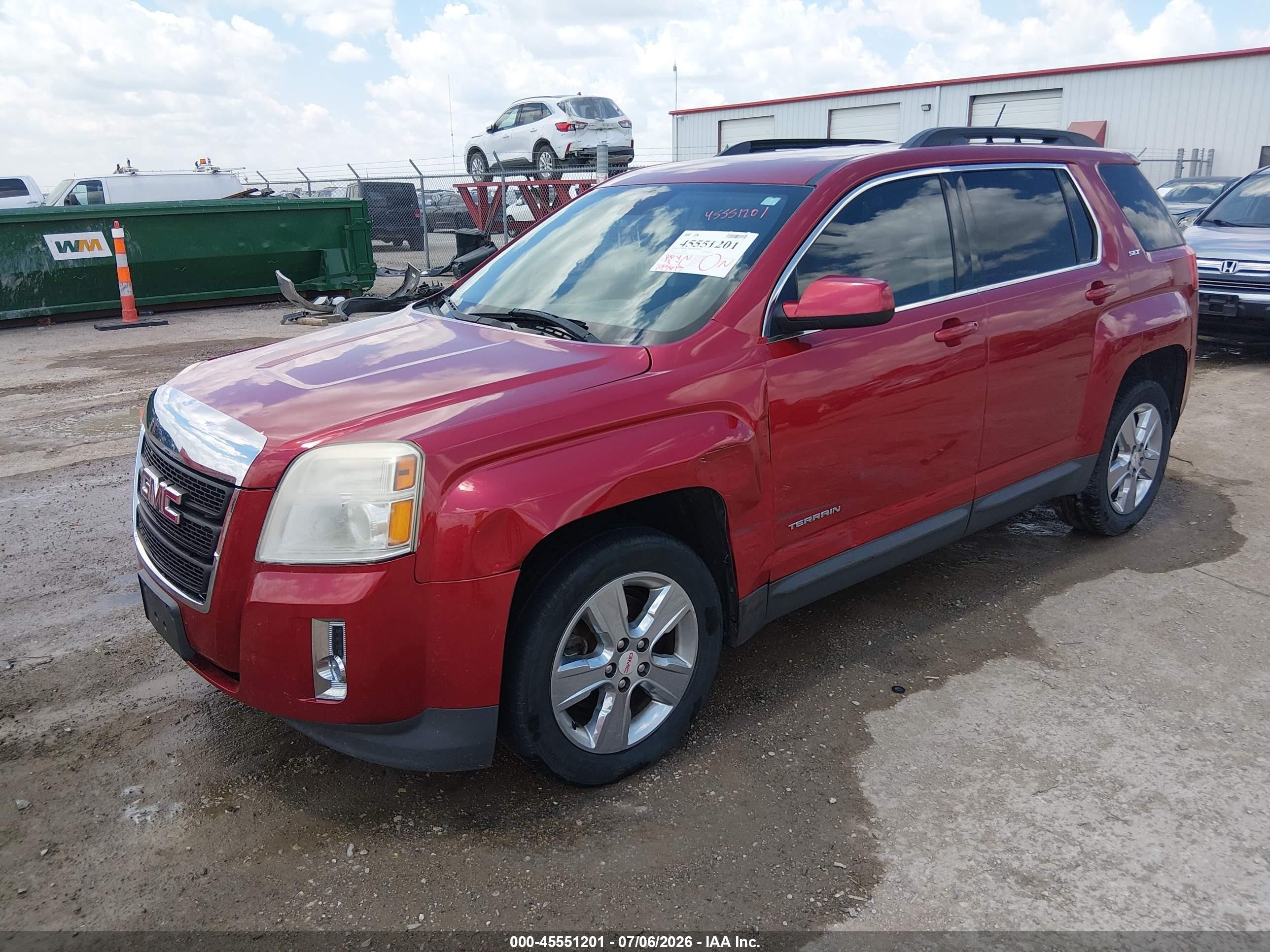 2014 Gmc Terrain Slt-1 Red vin: 2GKALSEK5E6168754
