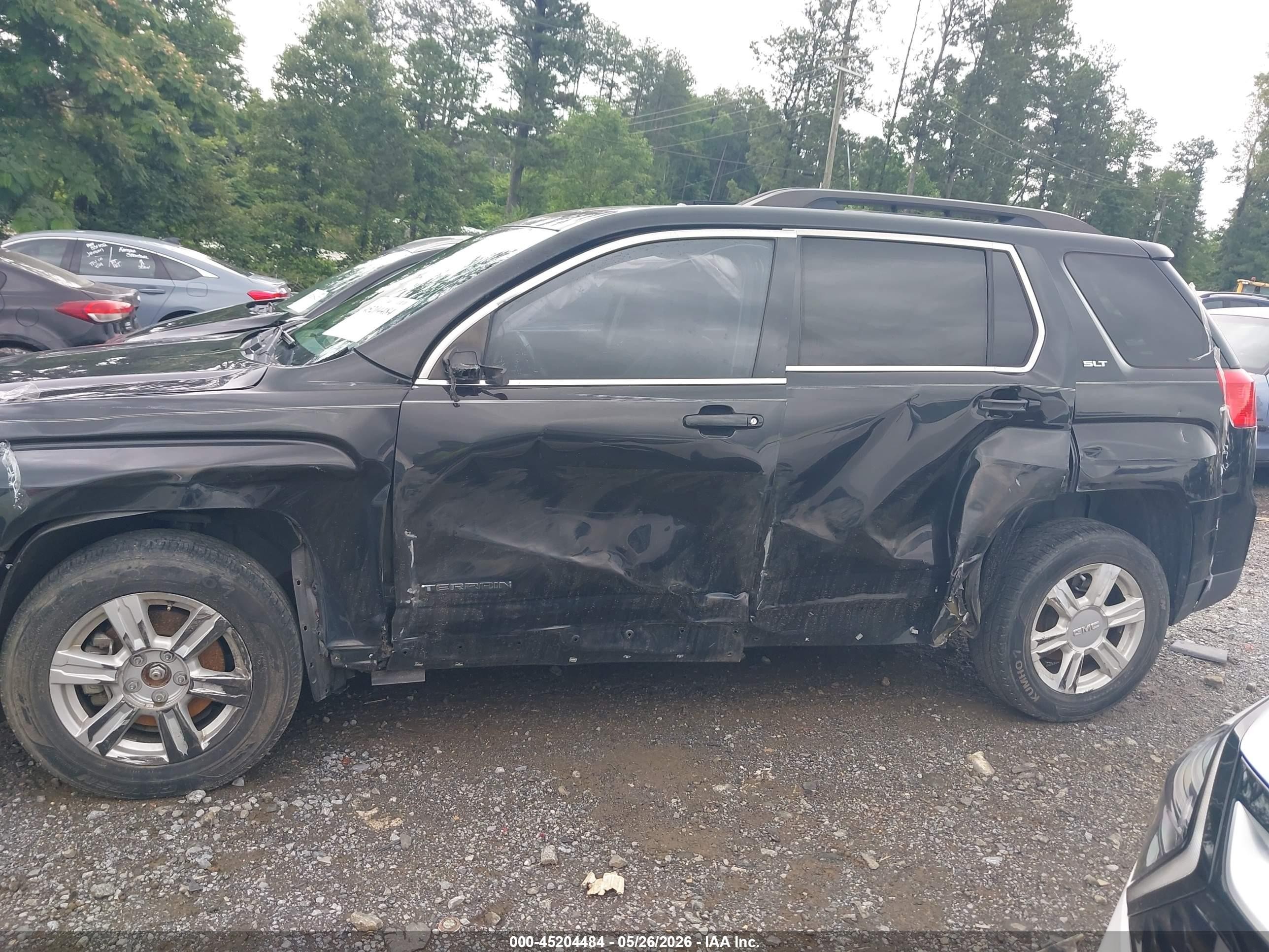 2014 Gmc Terrain Slt-1 Black vin: 2GKALSEK5E6258423