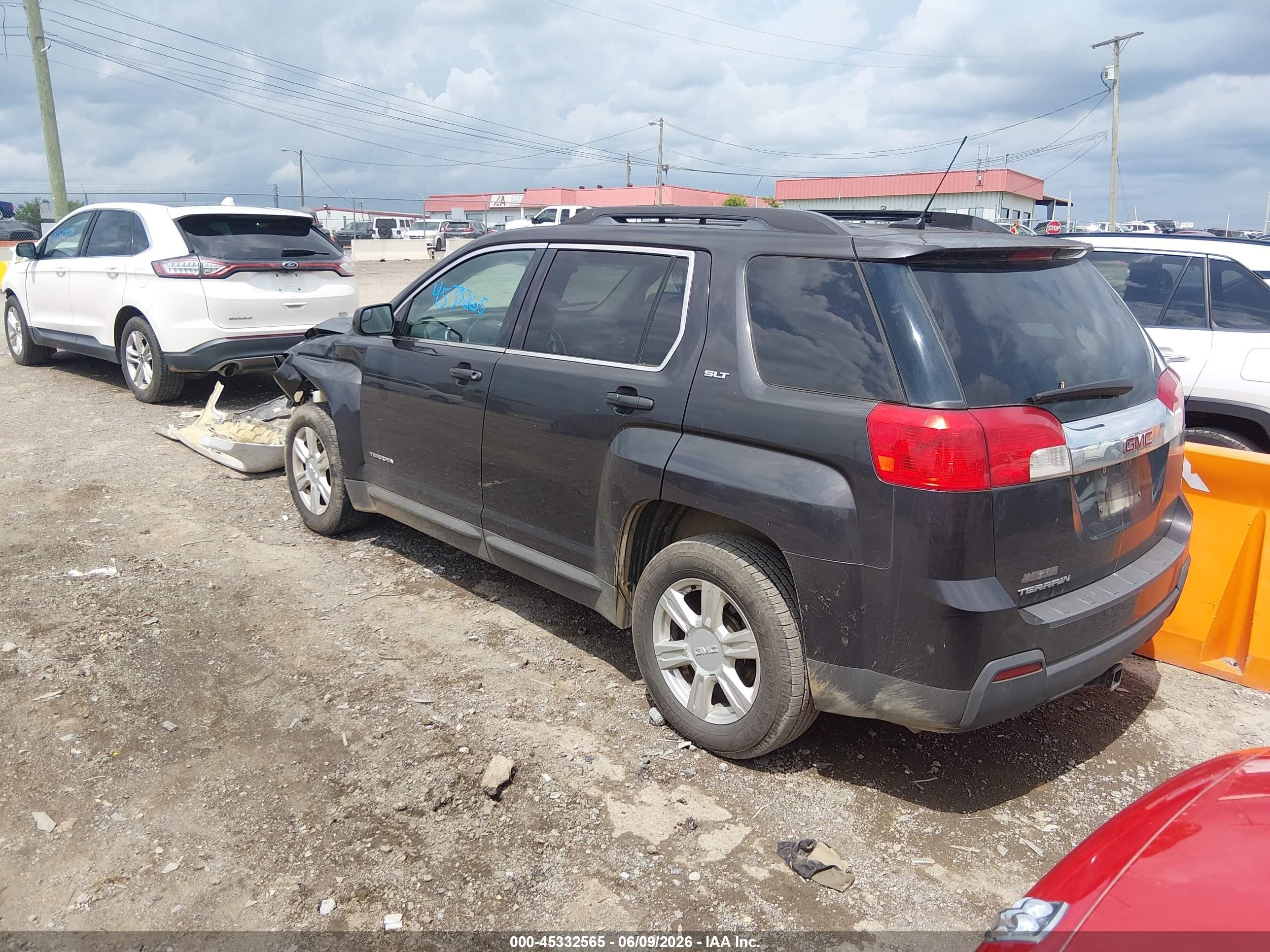 2014 Gmc Terrain Slt-1 Black vin: 2GKALSEK5E6321195