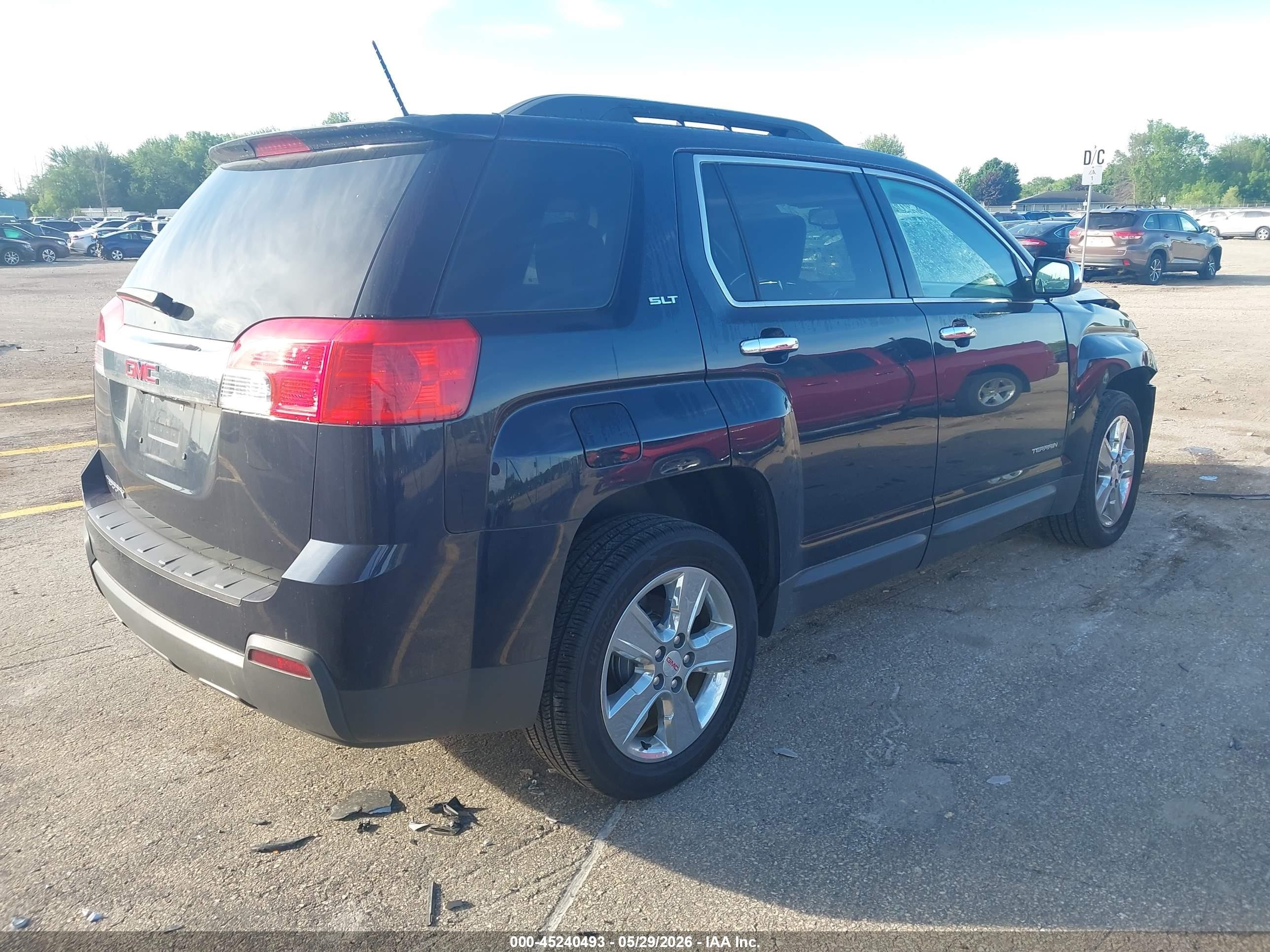2015 Gmc Terrain Slt-1 Black vin: 2GKALSEK5F6180727