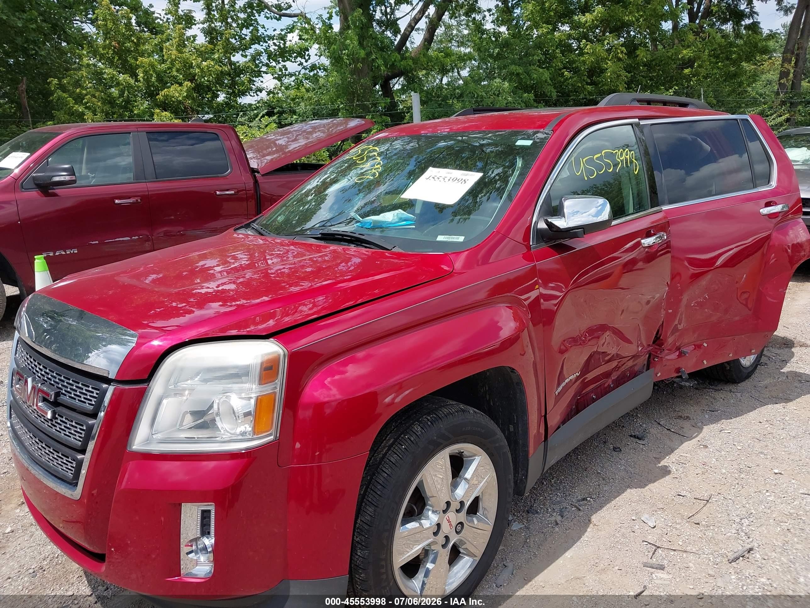 2015 Gmc Terrain Slt-1 Red vin: 2GKALSEK5F6263834
