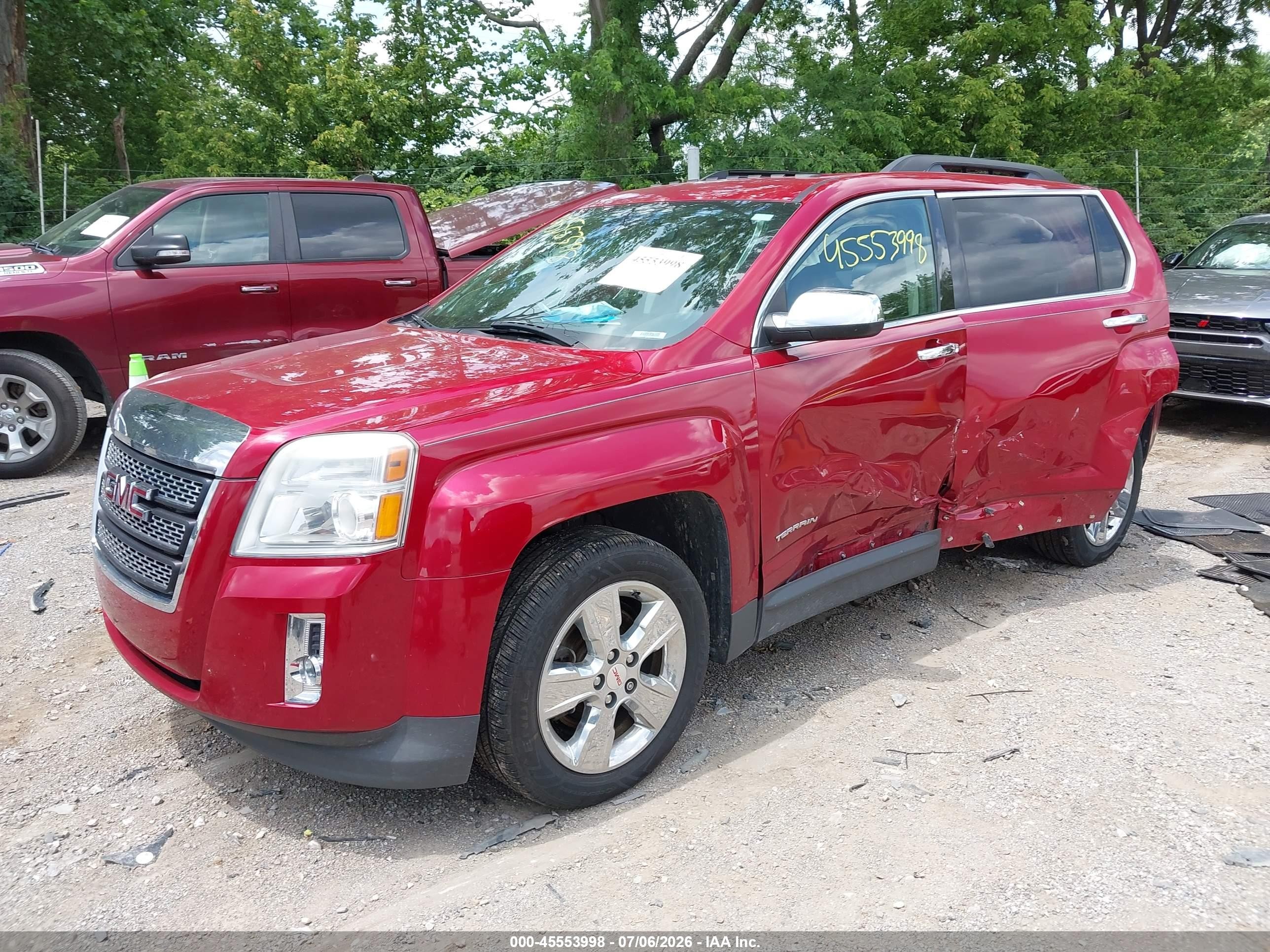 2015 Gmc Terrain Slt-1 Red vin: 2GKALSEK5F6263834