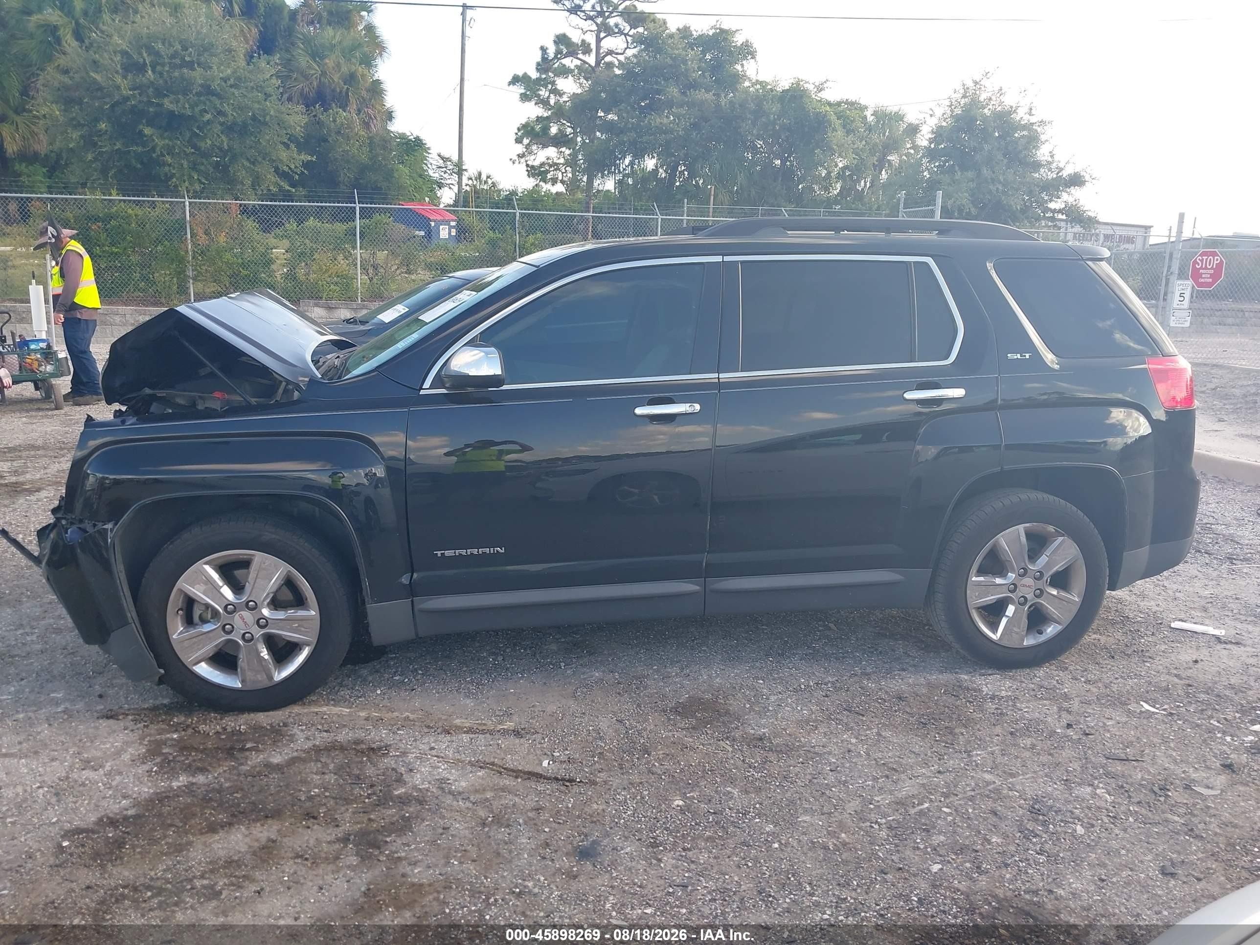 2015 Gmc Terrain Slt-1 Black vin: 2GKALSEK5F6407995