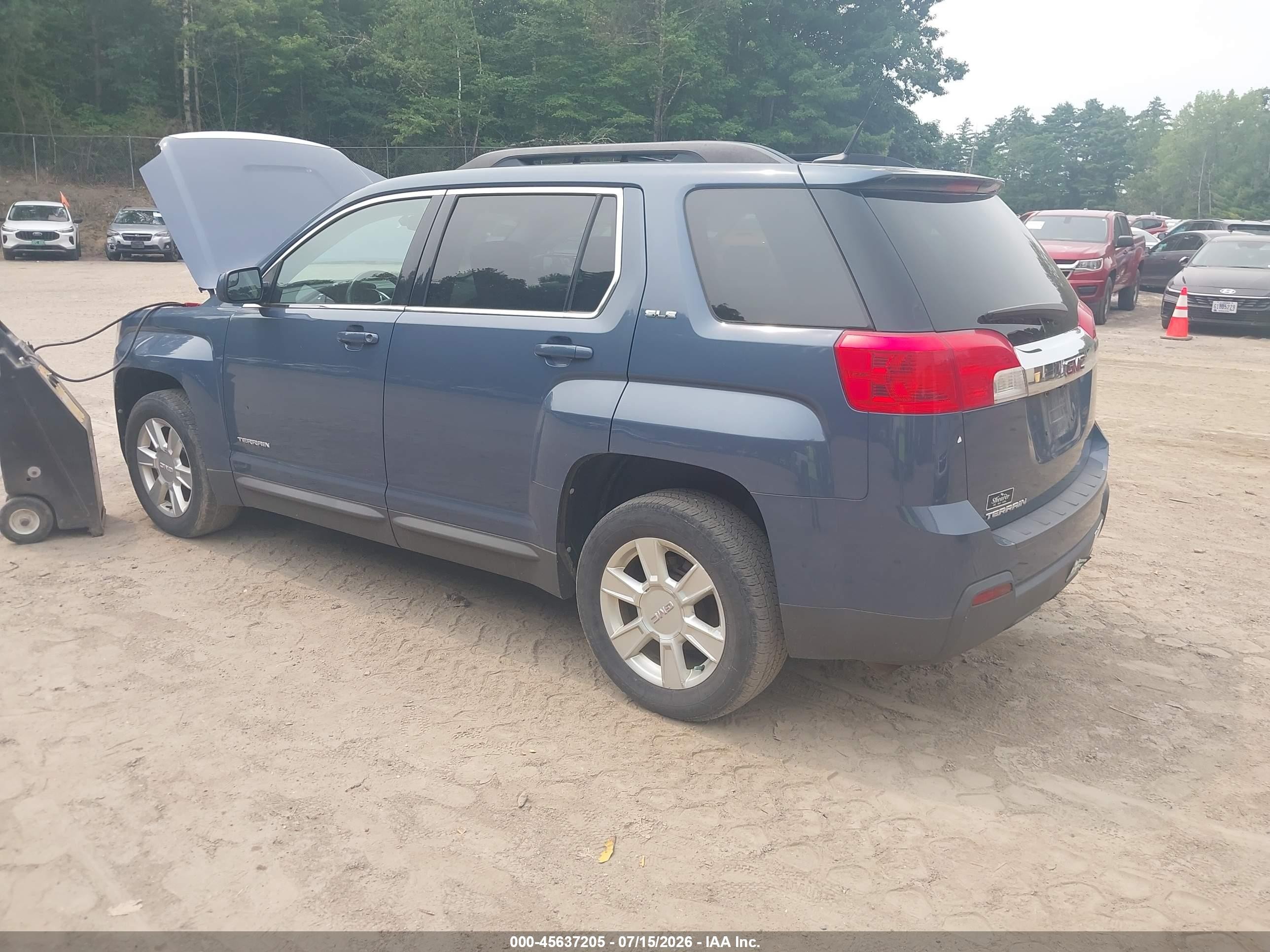 2012 Gmc Terrain Sle-2 Blue vin: 2GKALSEK6C6130396