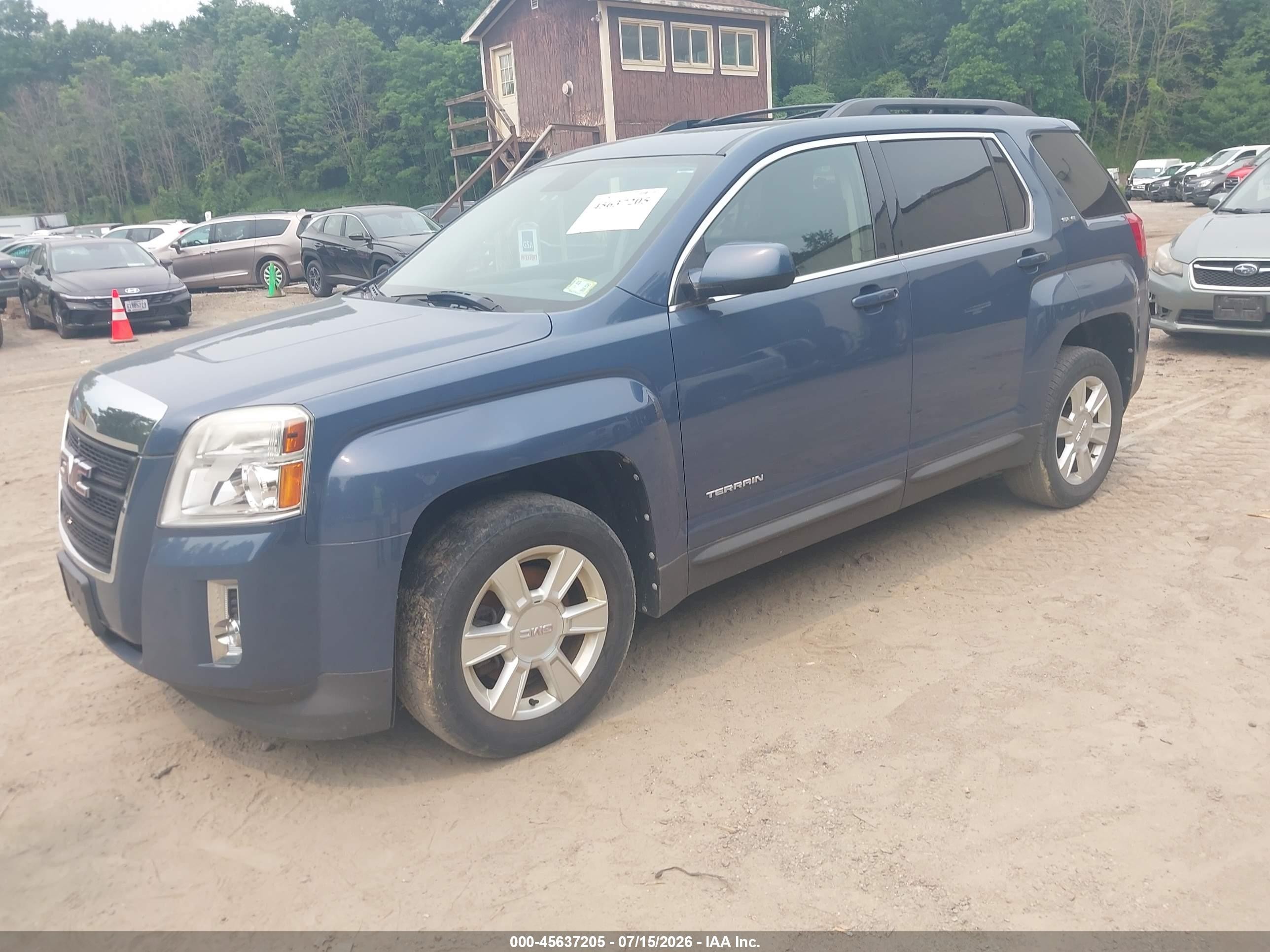 2012 Gmc Terrain Sle-2 Blue vin: 2GKALSEK6C6130396