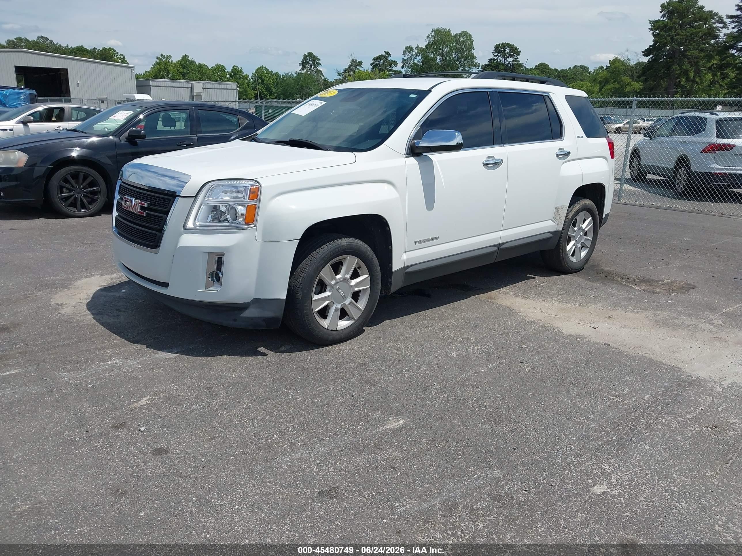 2012 Gmc Terrain Sle-2 White vin: 2GKALSEK6C6168761