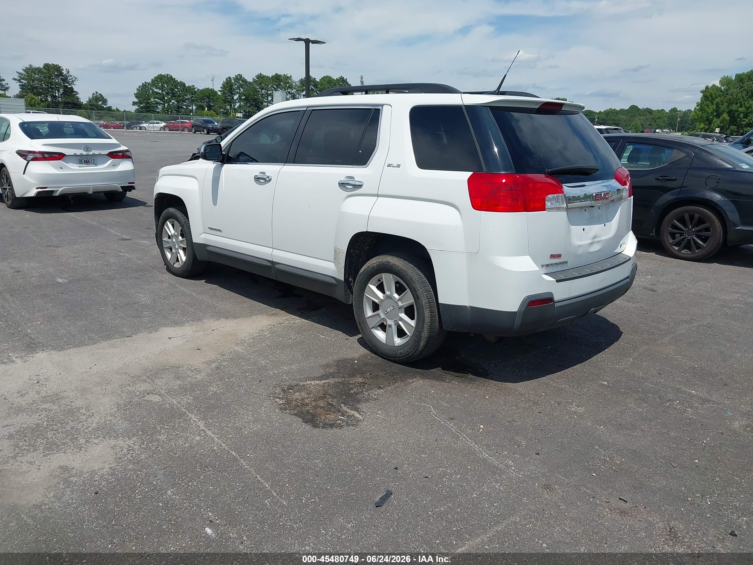 2012 Gmc Terrain Sle-2 White vin: 2GKALSEK6C6168761