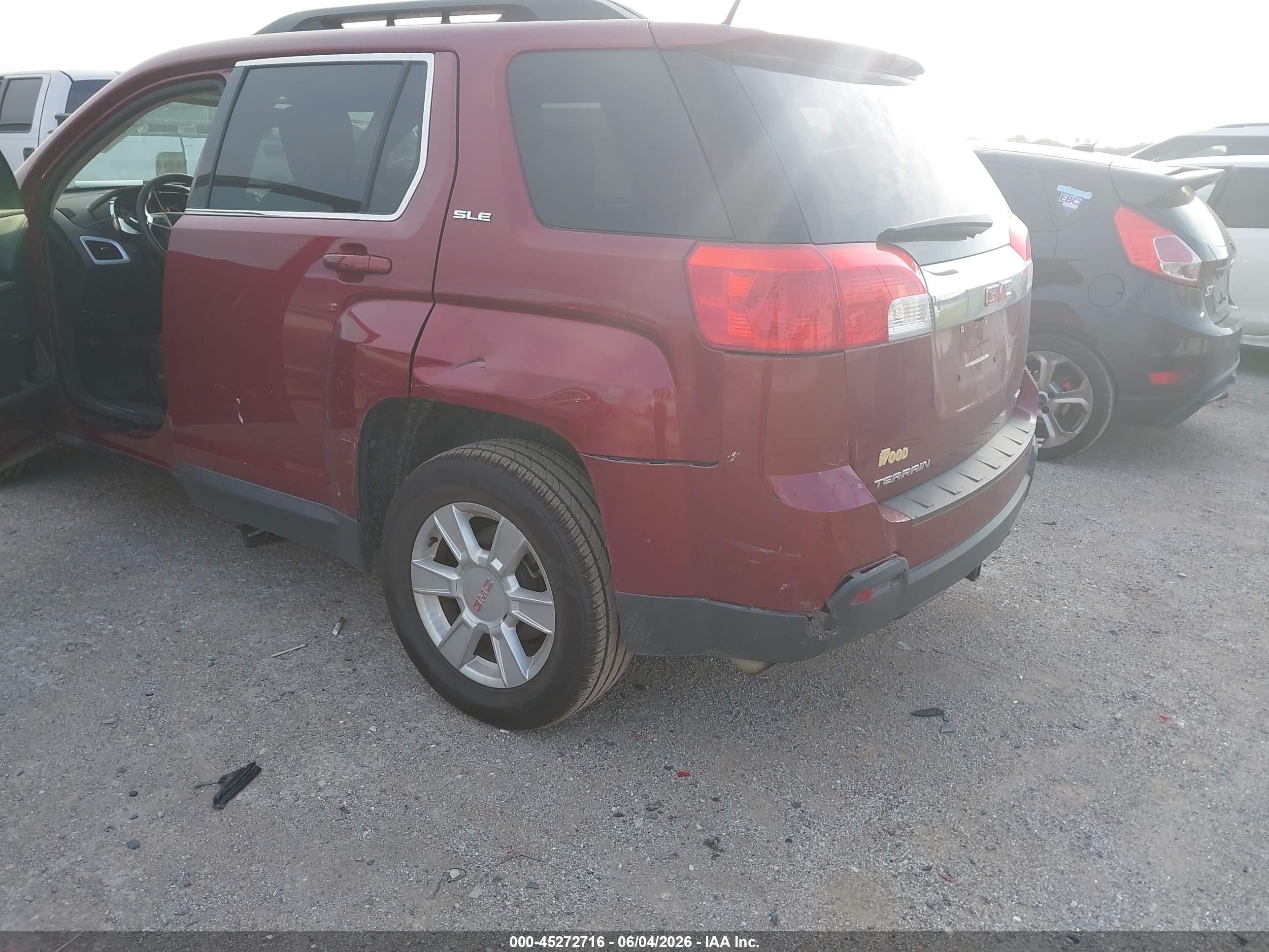 2012 Gmc Terrain Sle-2 Red vin: 2GKALSEK6C6226903