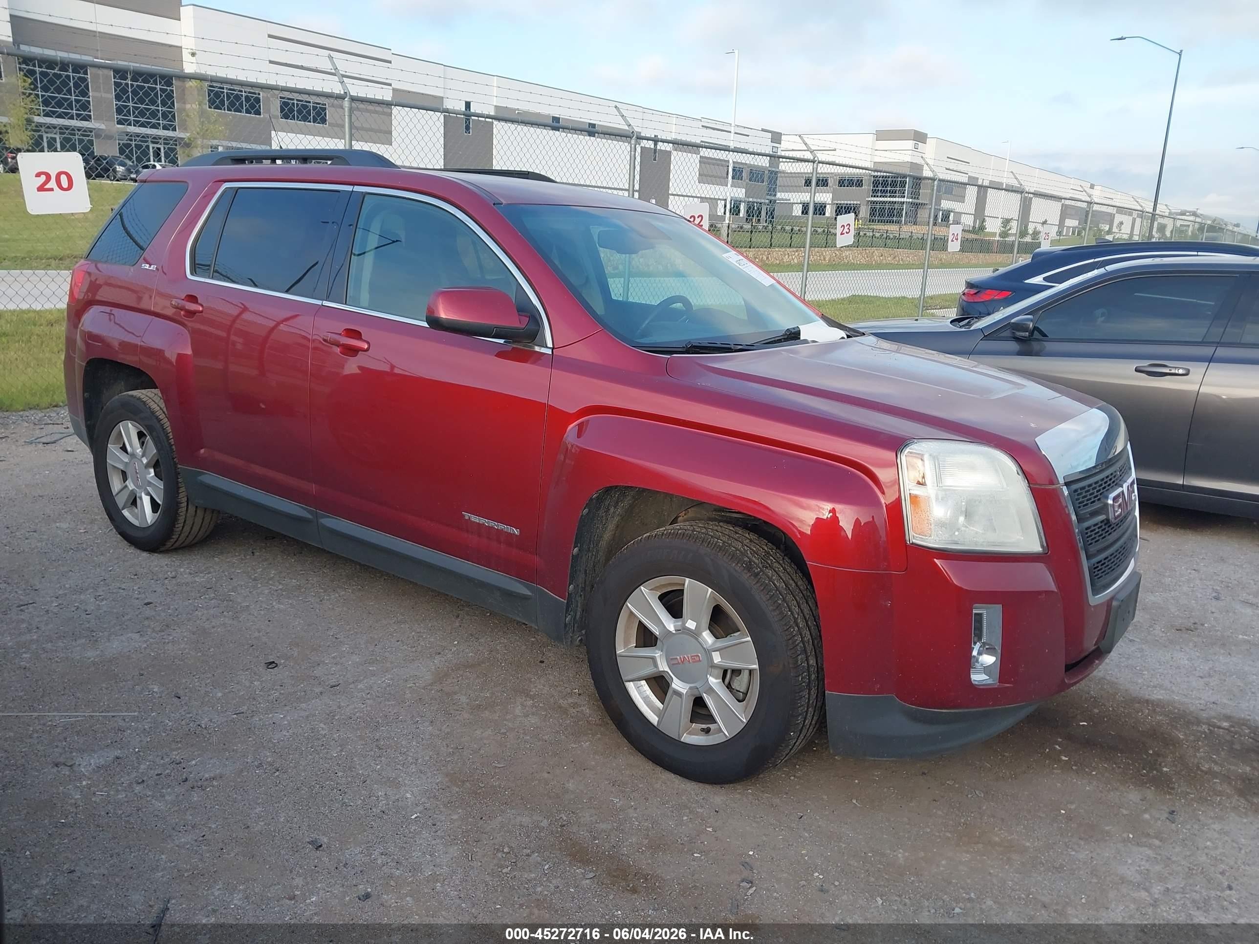 2012 Gmc Terrain Sle-2 Red vin: 2GKALSEK6C6226903