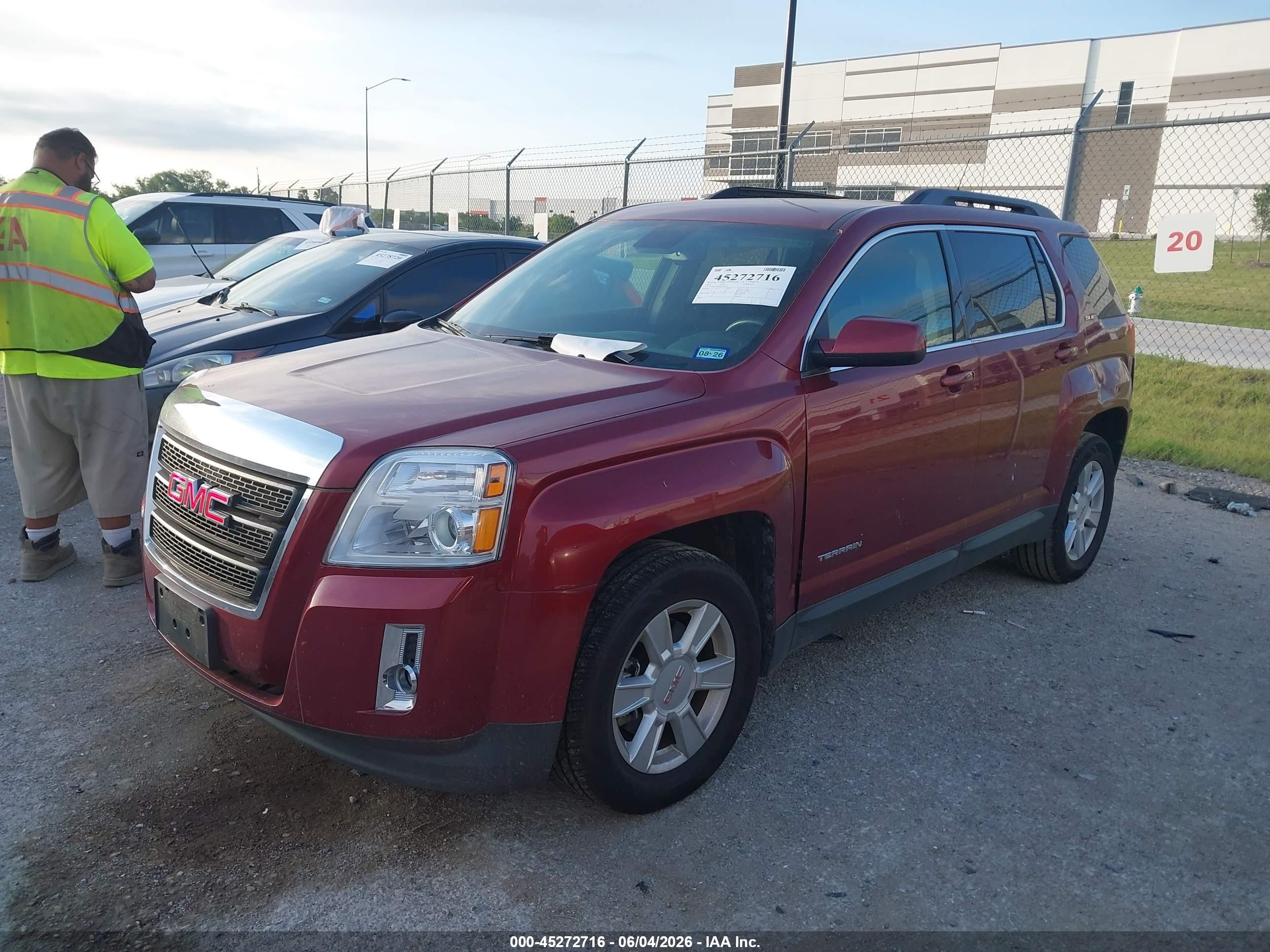 2012 Gmc Terrain Sle-2 Red vin: 2GKALSEK6C6226903