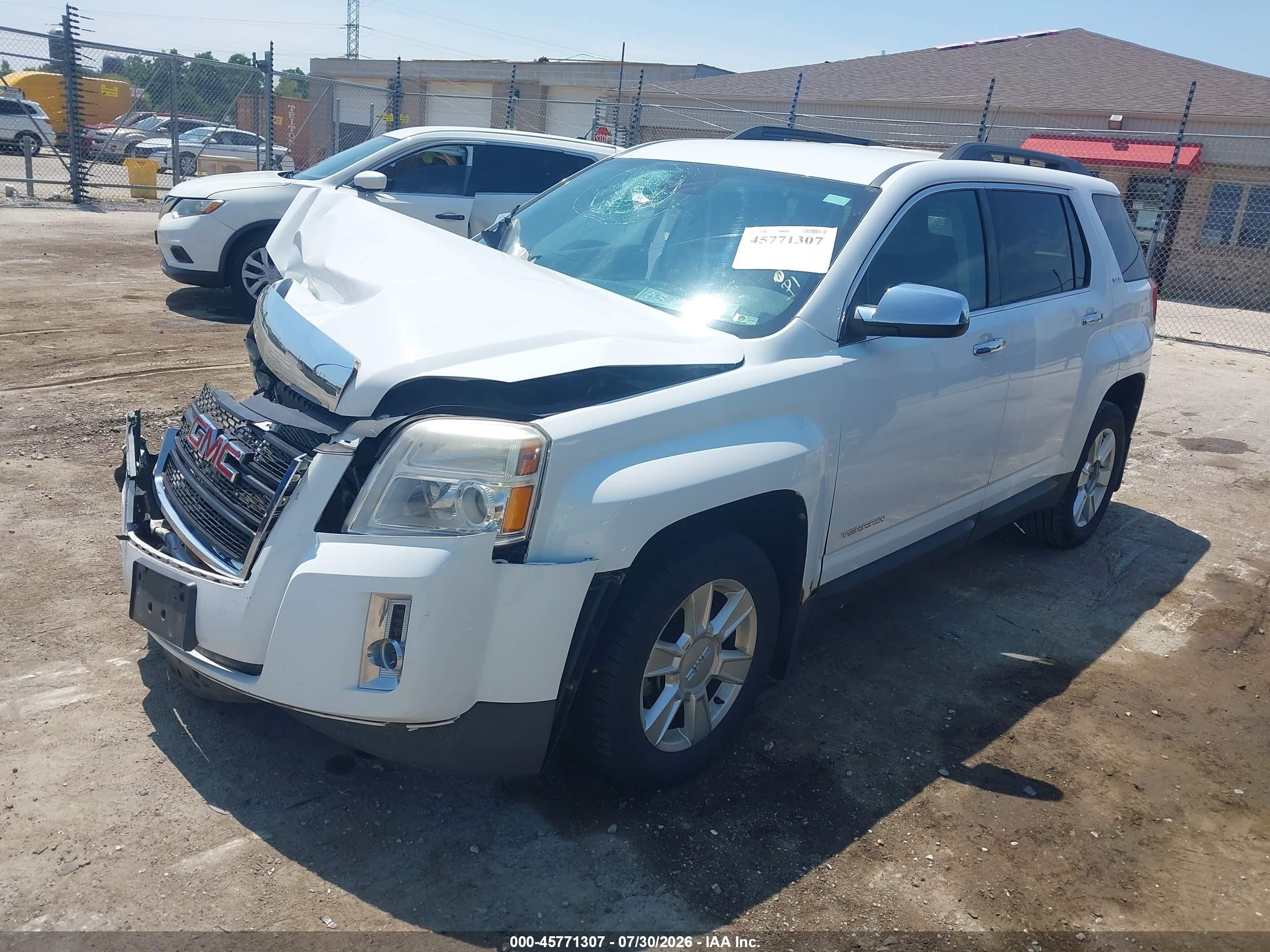 2012 Gmc Terrain Sle-2 White vin: 2GKALSEK6C6291508
