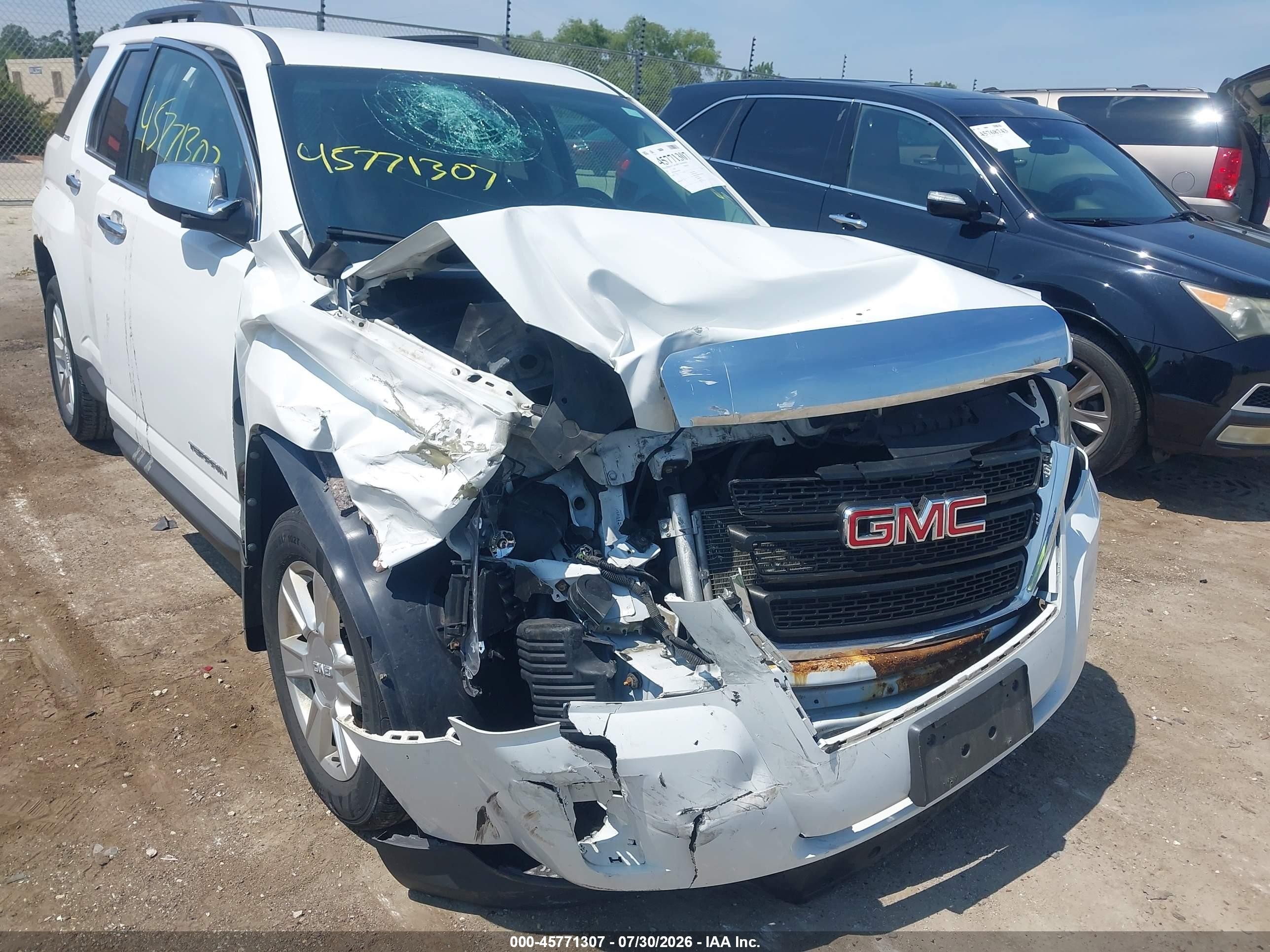 2012 Gmc Terrain Sle-2 White vin: 2GKALSEK6C6291508