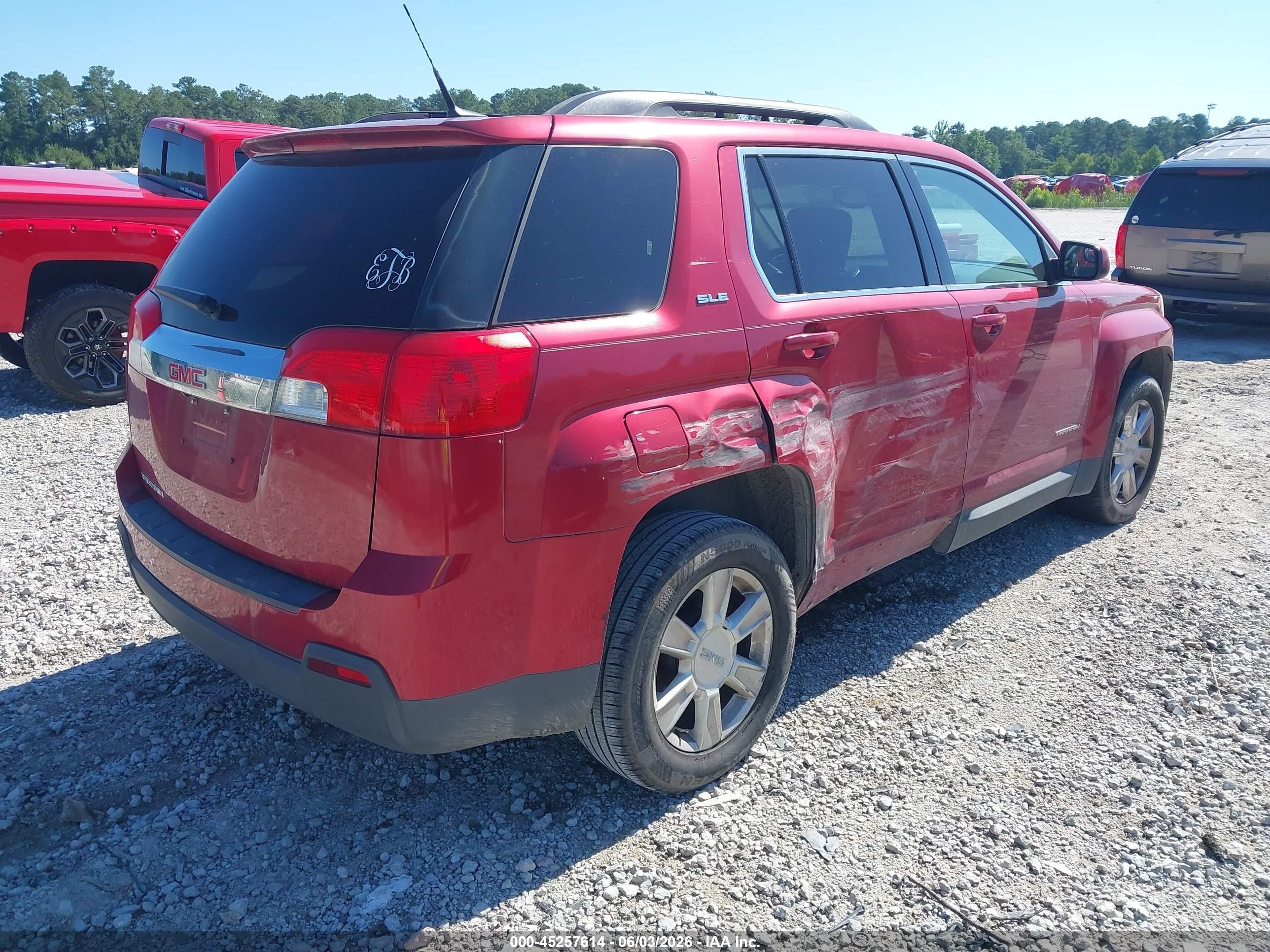 2013 Gmc Terrain Sle-2 Burgundy vin: 2GKALSEK6D6146874