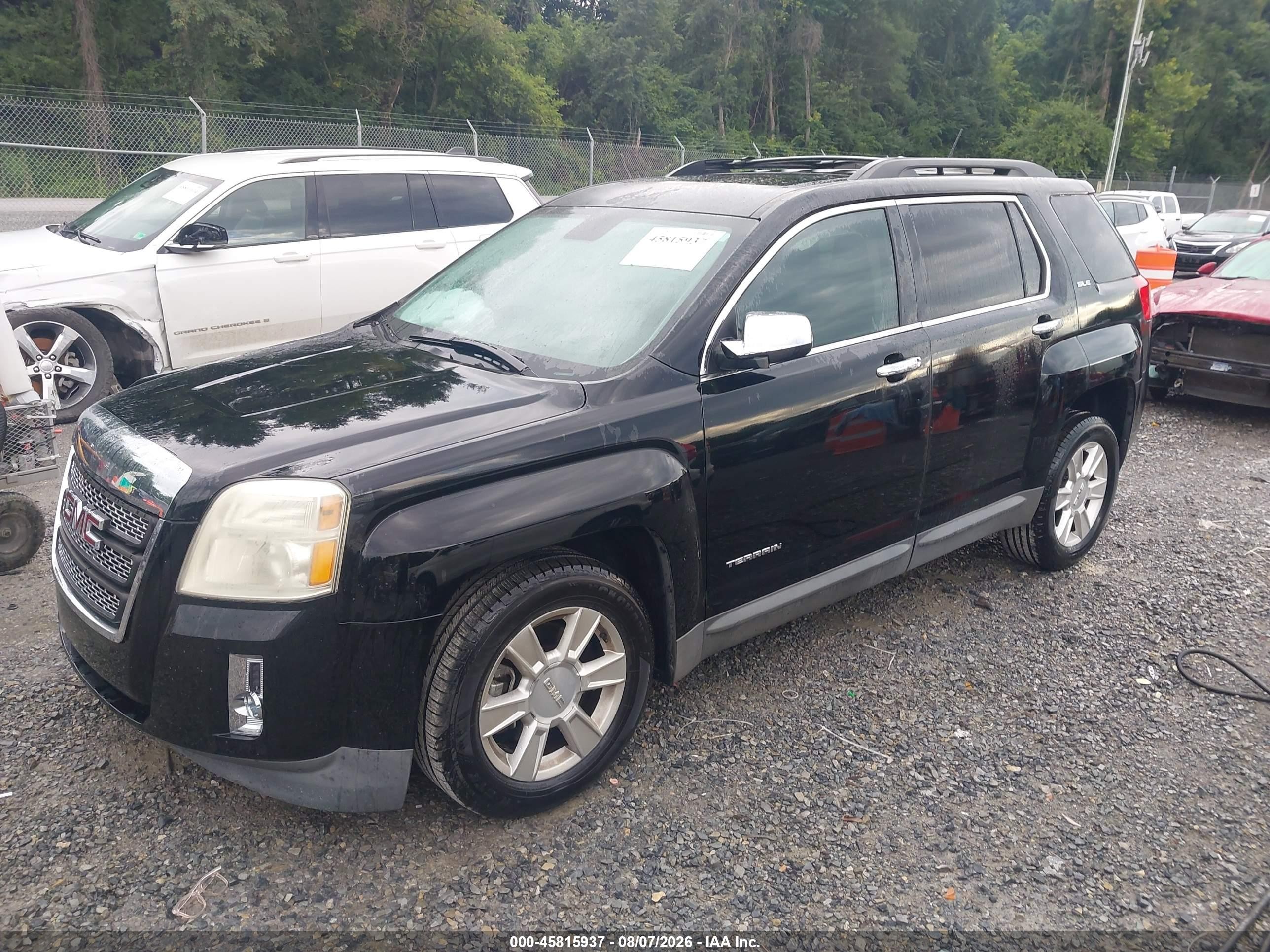 2013 Gmc Terrain Sle-2 Black vin: 2GKALSEK6D6237031