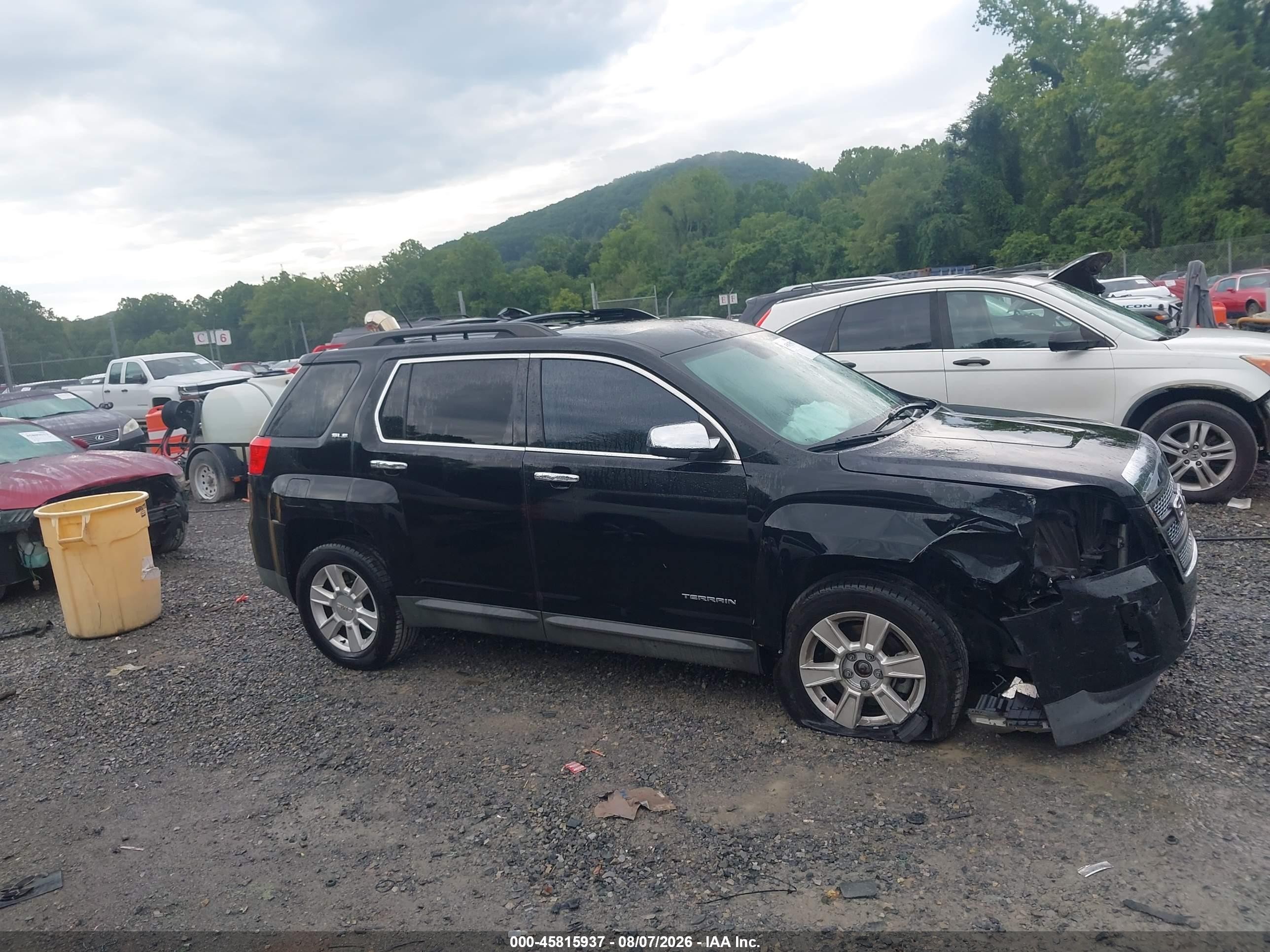 2013 Gmc Terrain Sle-2 Black vin: 2GKALSEK6D6237031