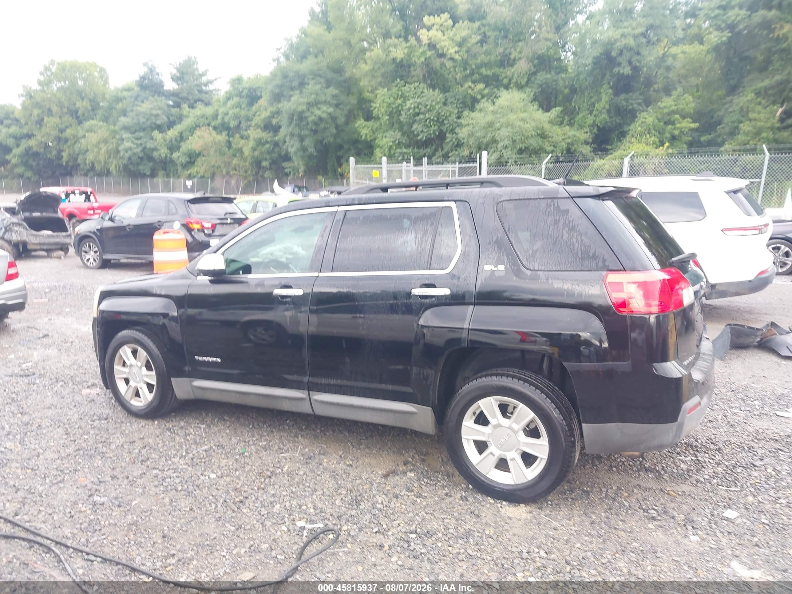 2013 Gmc Terrain Sle-2 Black vin: 2GKALSEK6D6237031