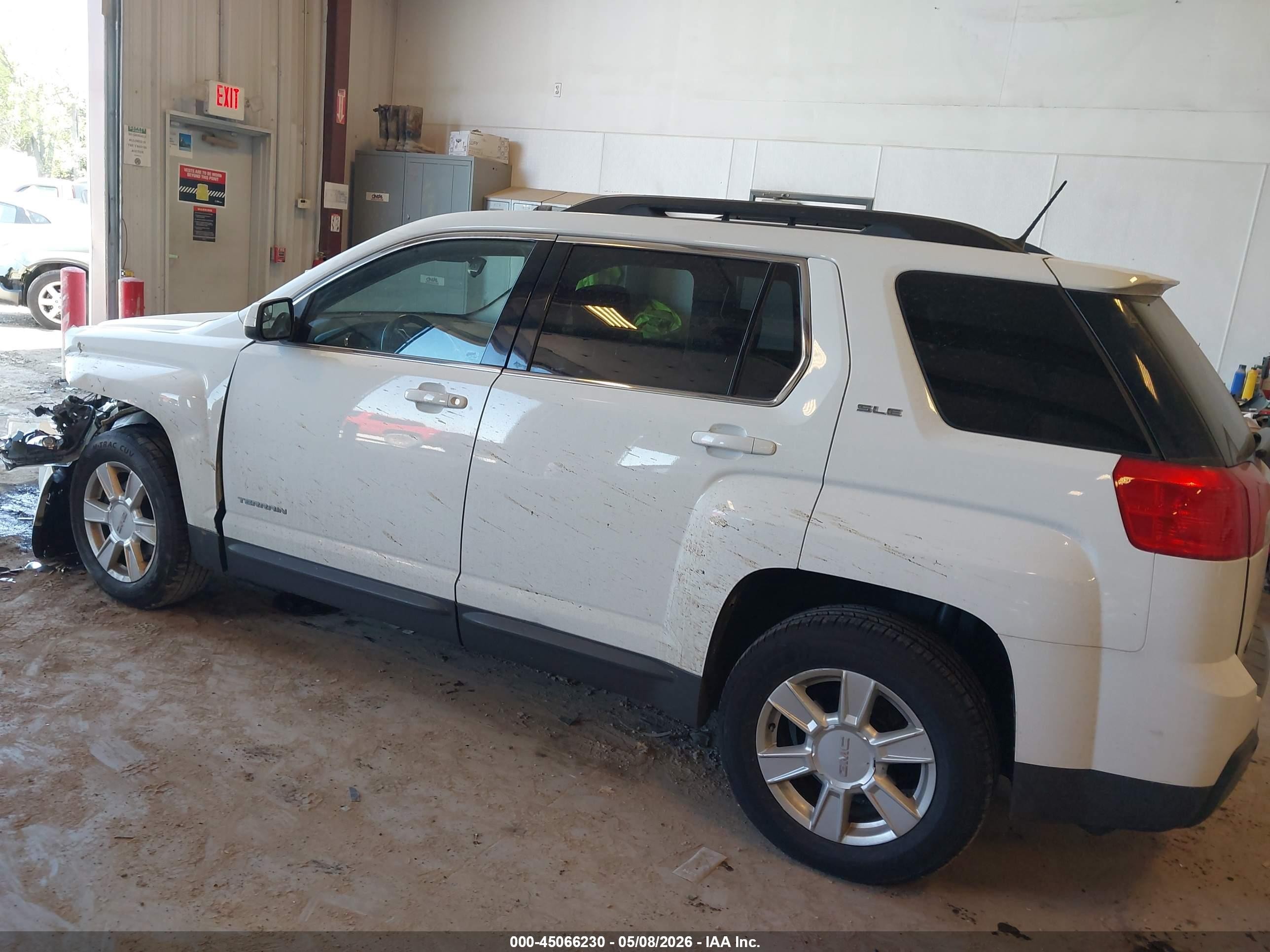 2013 Gmc Terrain Sle-2 White vin: 2GKALSEK6D6356312