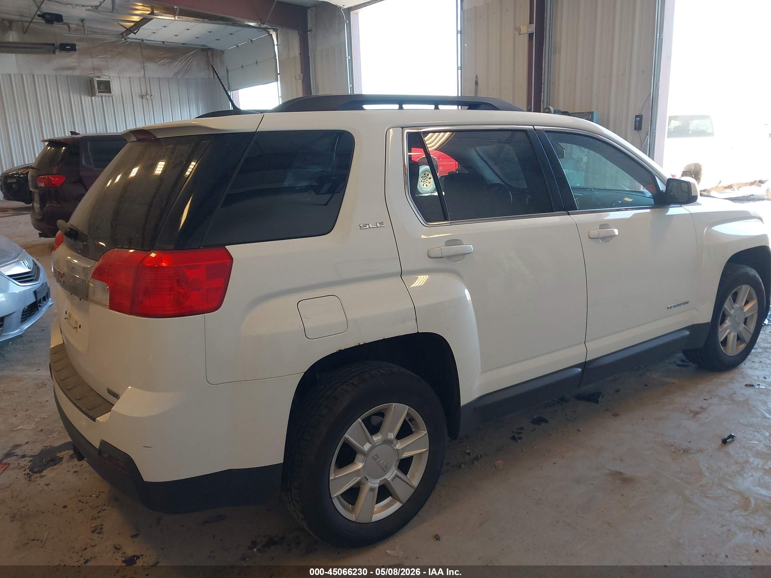 2013 Gmc Terrain Sle-2 White vin: 2GKALSEK6D6356312