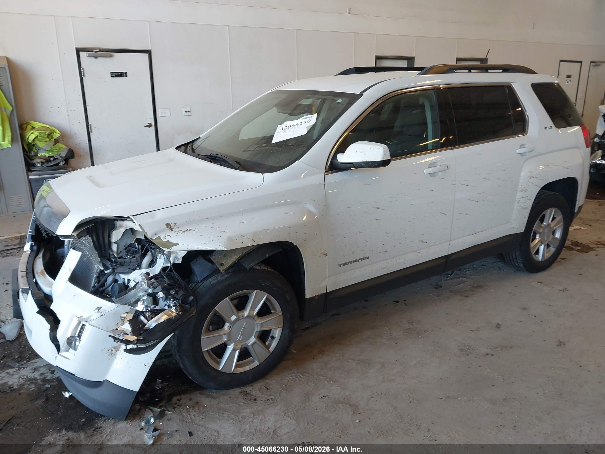 2013 Gmc Terrain Sle-2 White vin: 2GKALSEK6D6356312