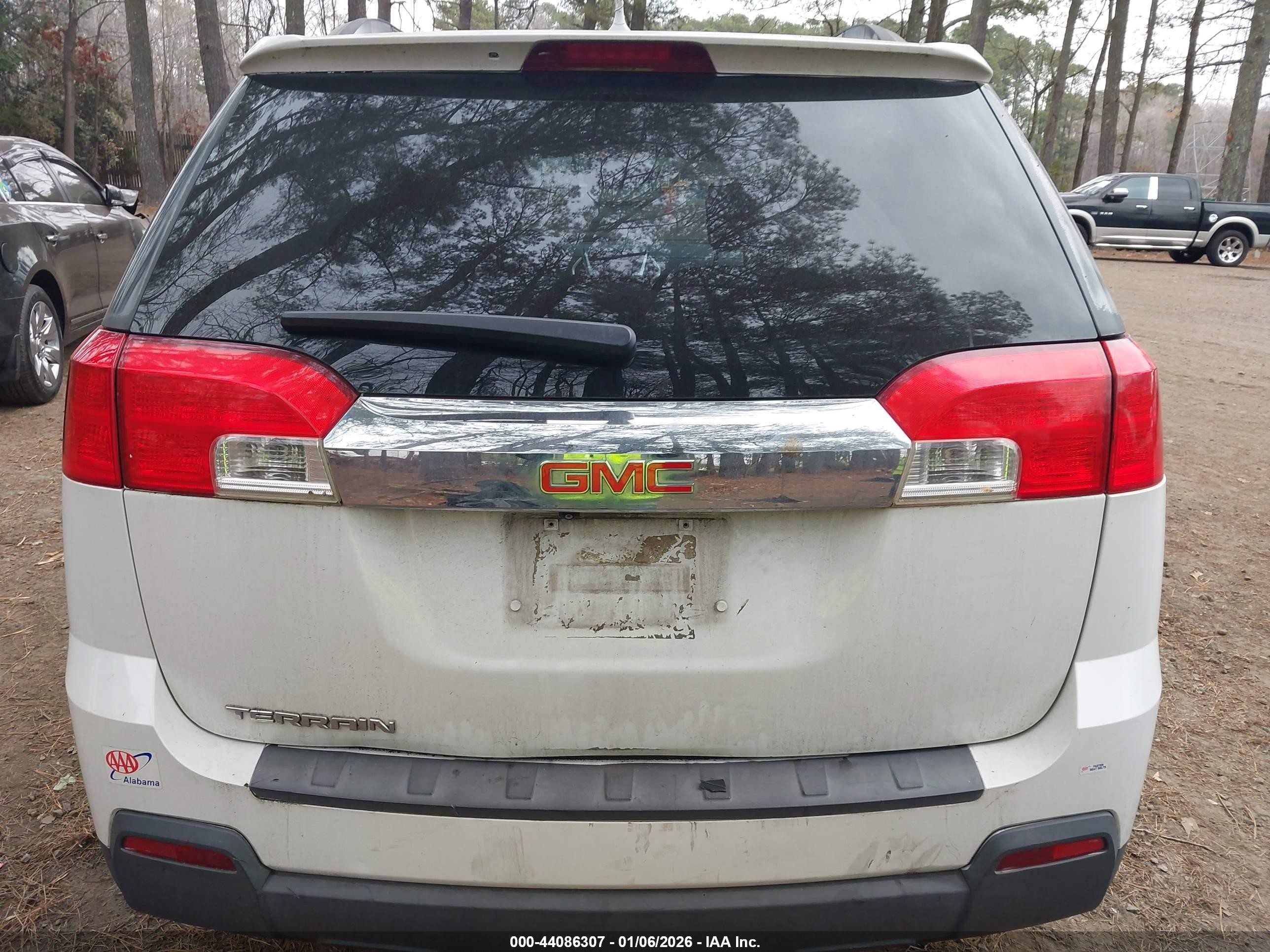 2013 Gmc Terrain Sle-2 Белый vin: 2GKALSEK6D6374373