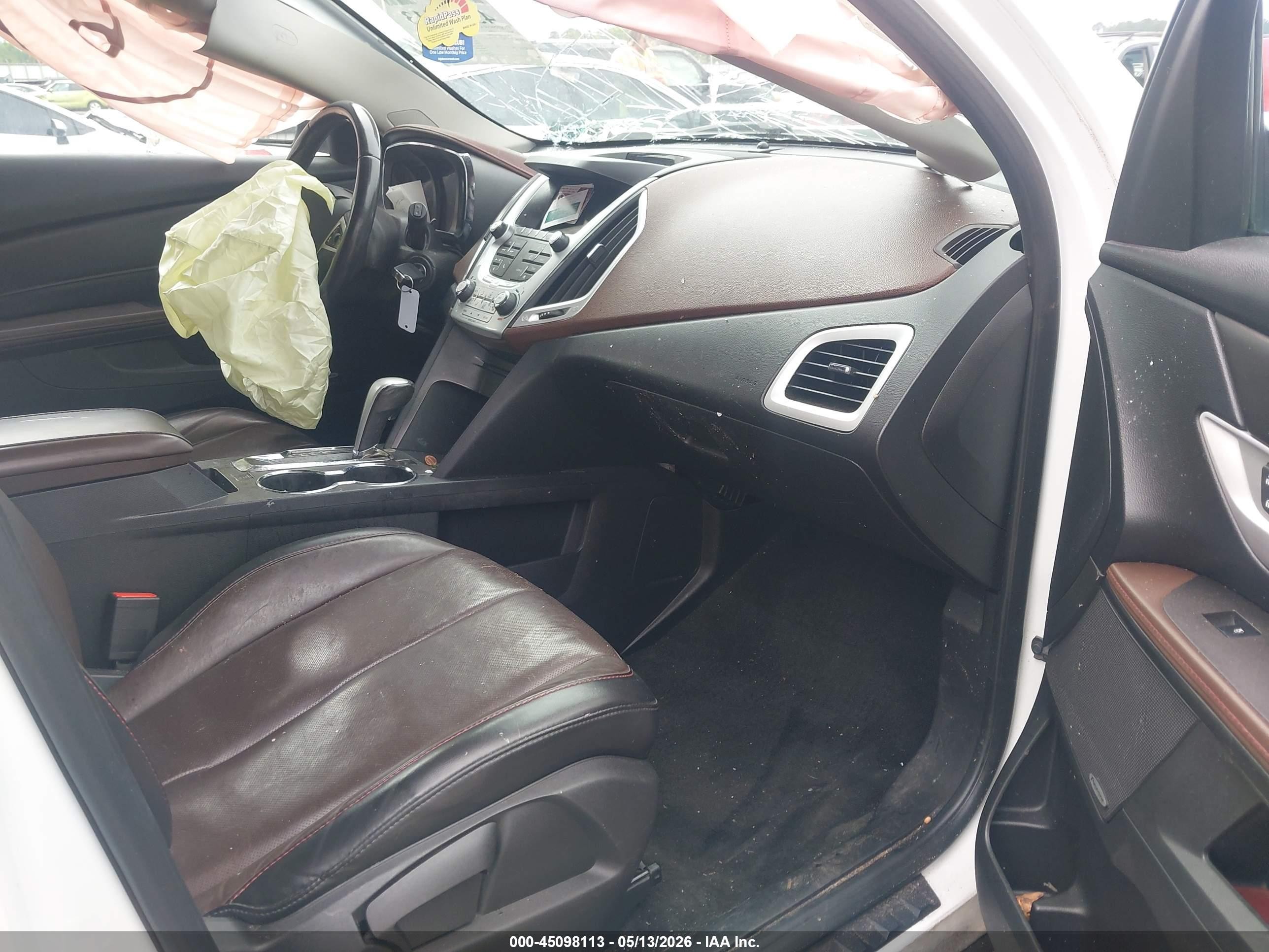 2014 Gmc Terrain Slt-1 White vin: 2GKALSEK6E6229805