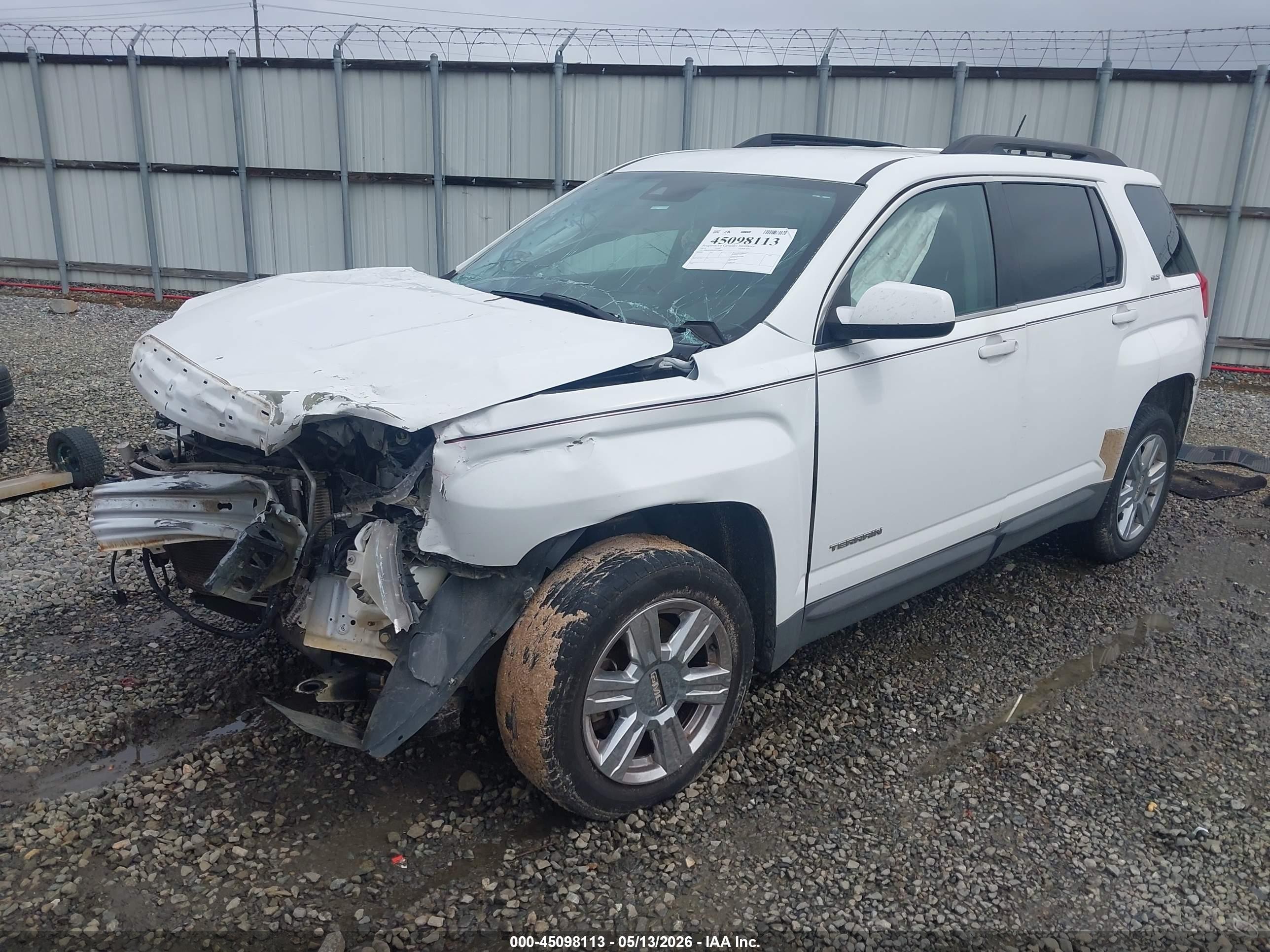 2014 Gmc Terrain Slt-1 White vin: 2GKALSEK6E6229805