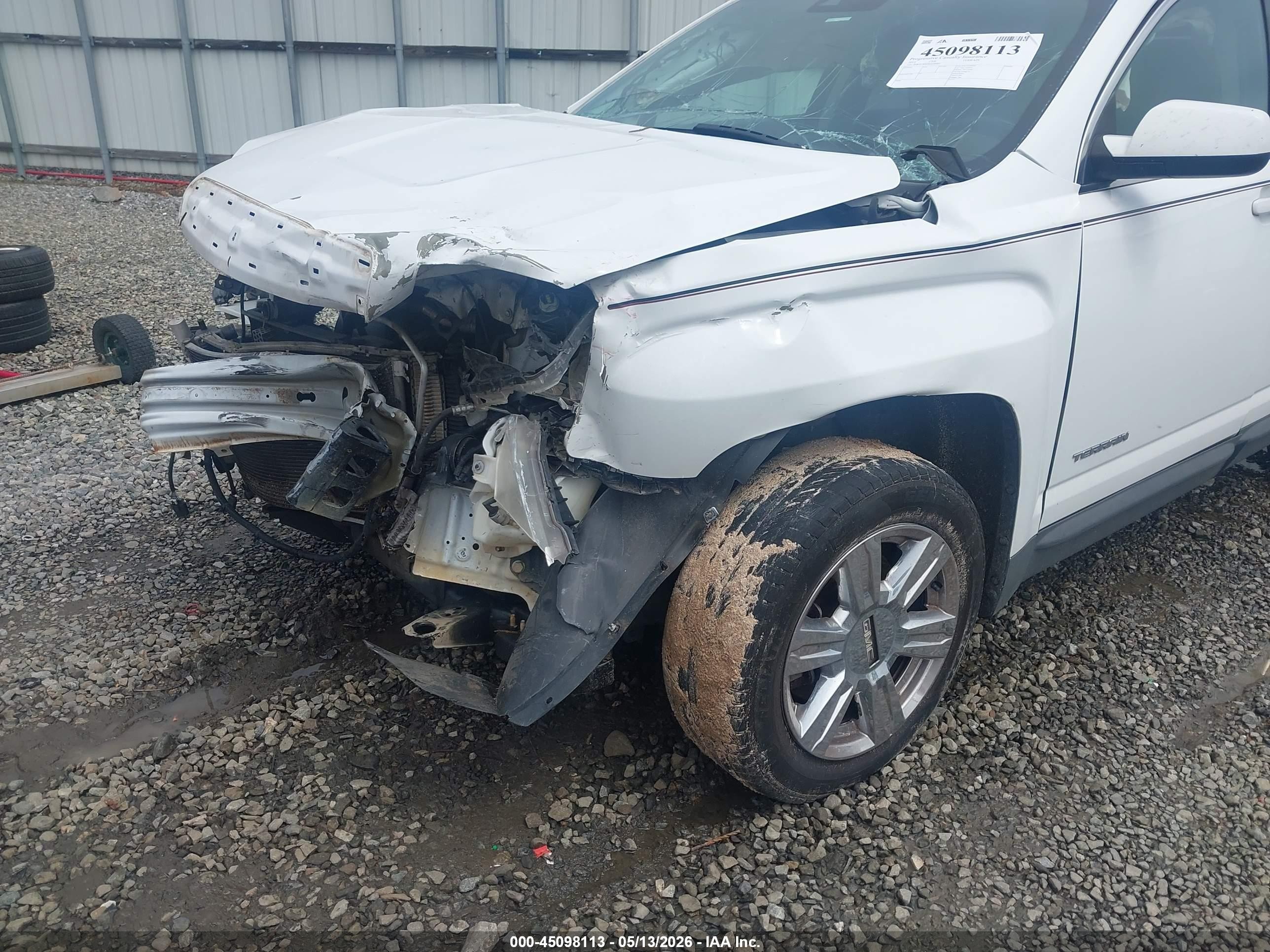 2014 Gmc Terrain Slt-1 White vin: 2GKALSEK6E6229805