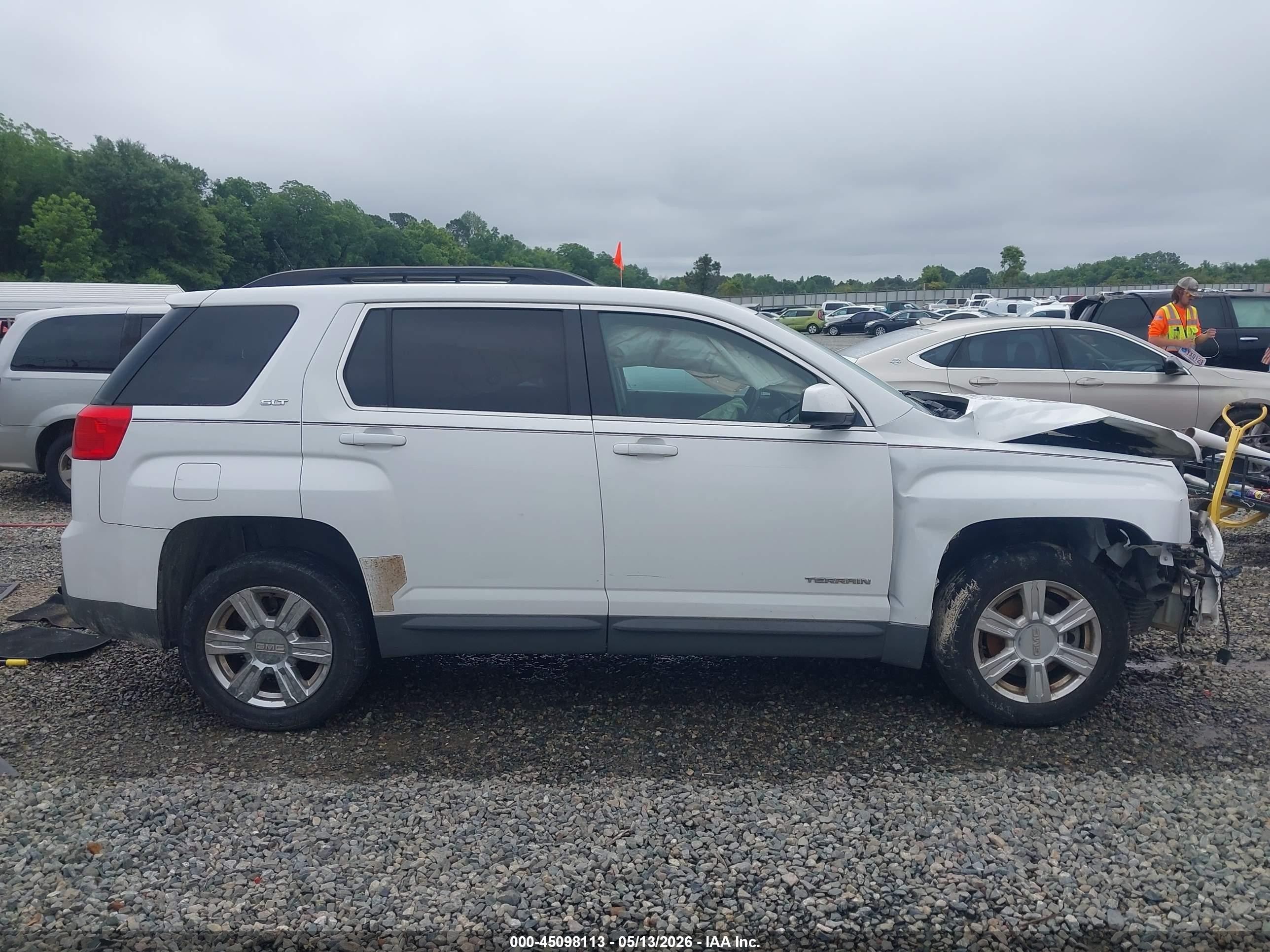 2014 Gmc Terrain Slt-1 White vin: 2GKALSEK6E6229805