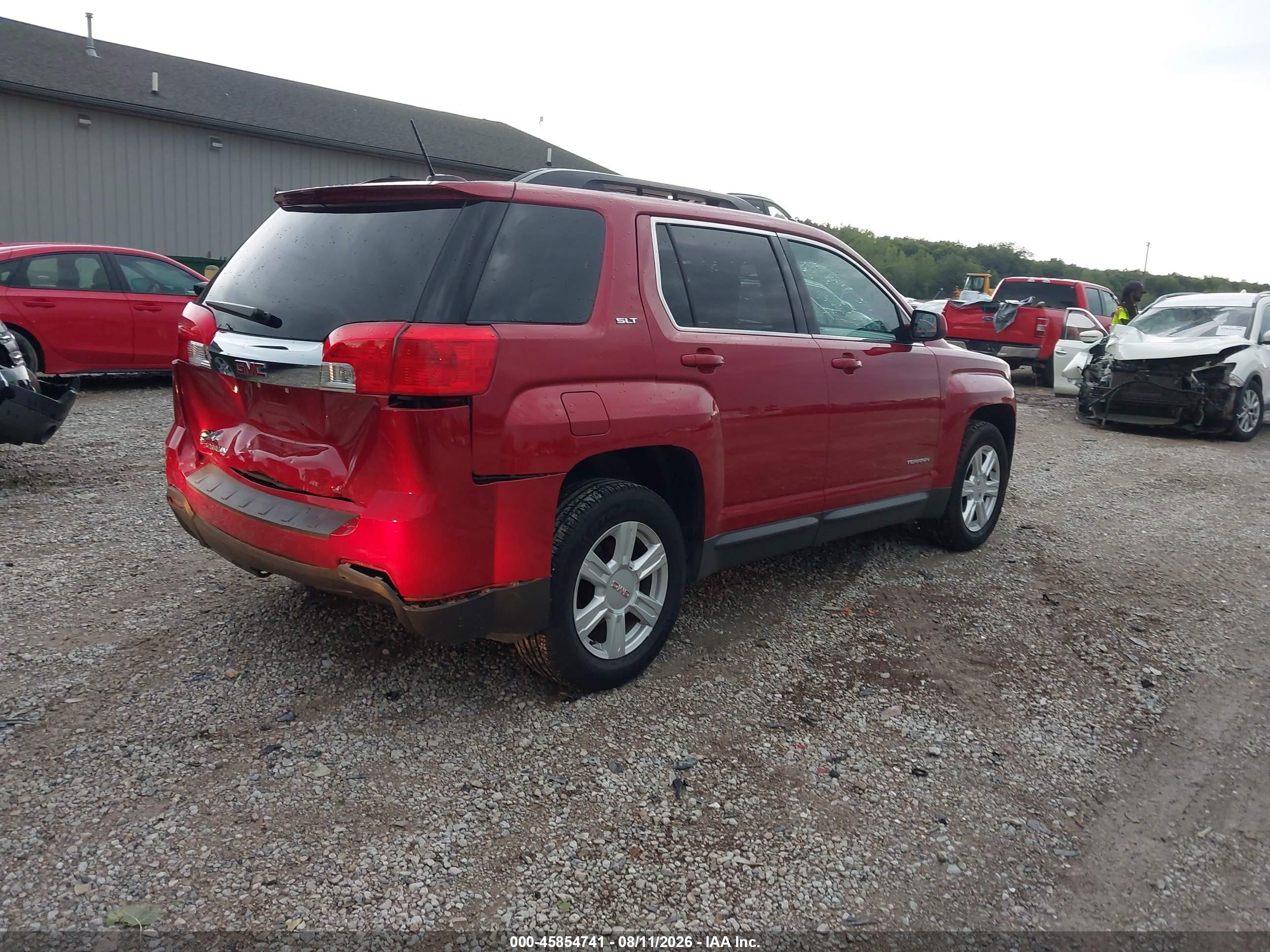 2015 Gmc Terrain Slt-1 Red vin: 2GKALSEK6F6347936
